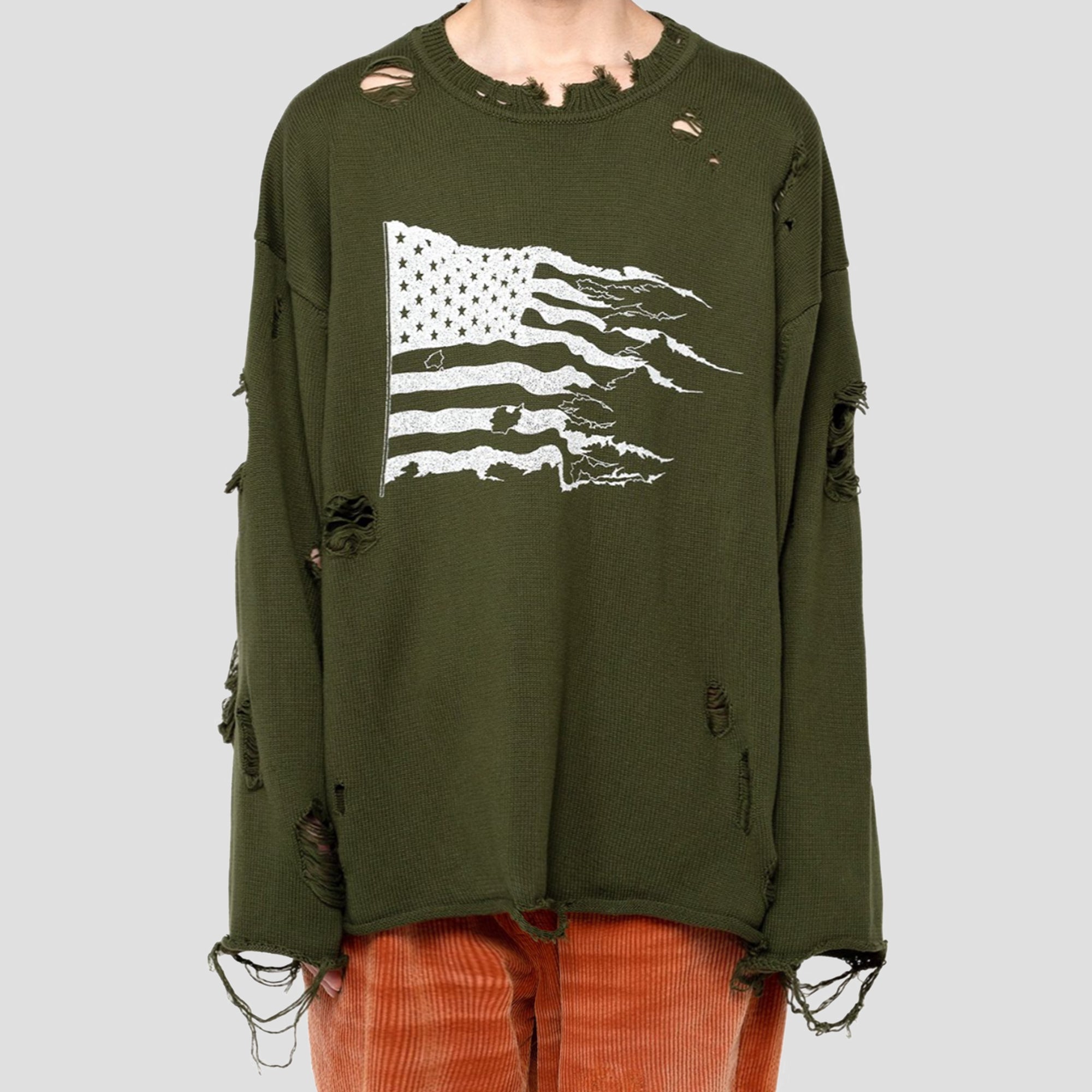 DISTRESSED OVERSIZED SWEATER