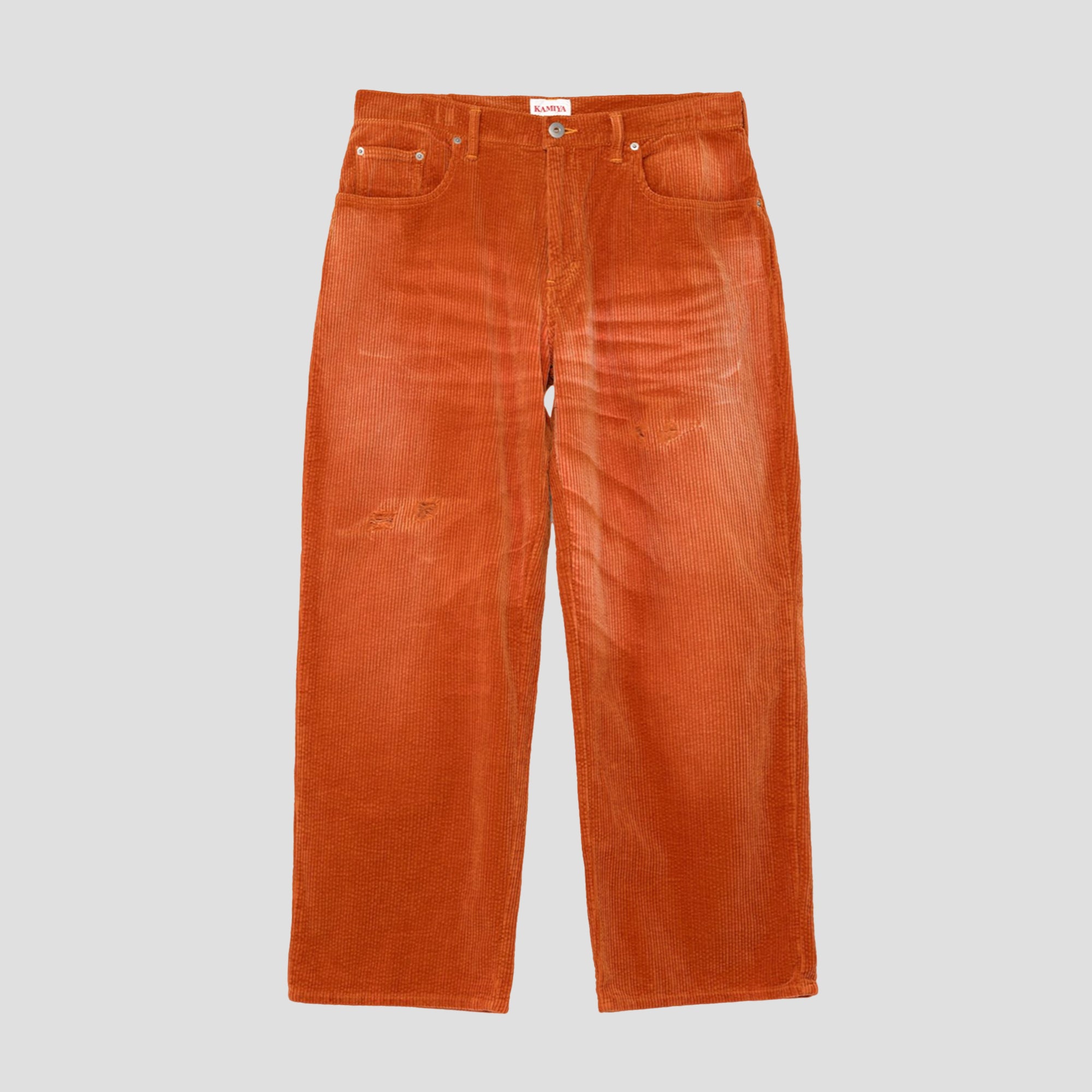 DISTRESSED BAGGY CORDUROY PANTS