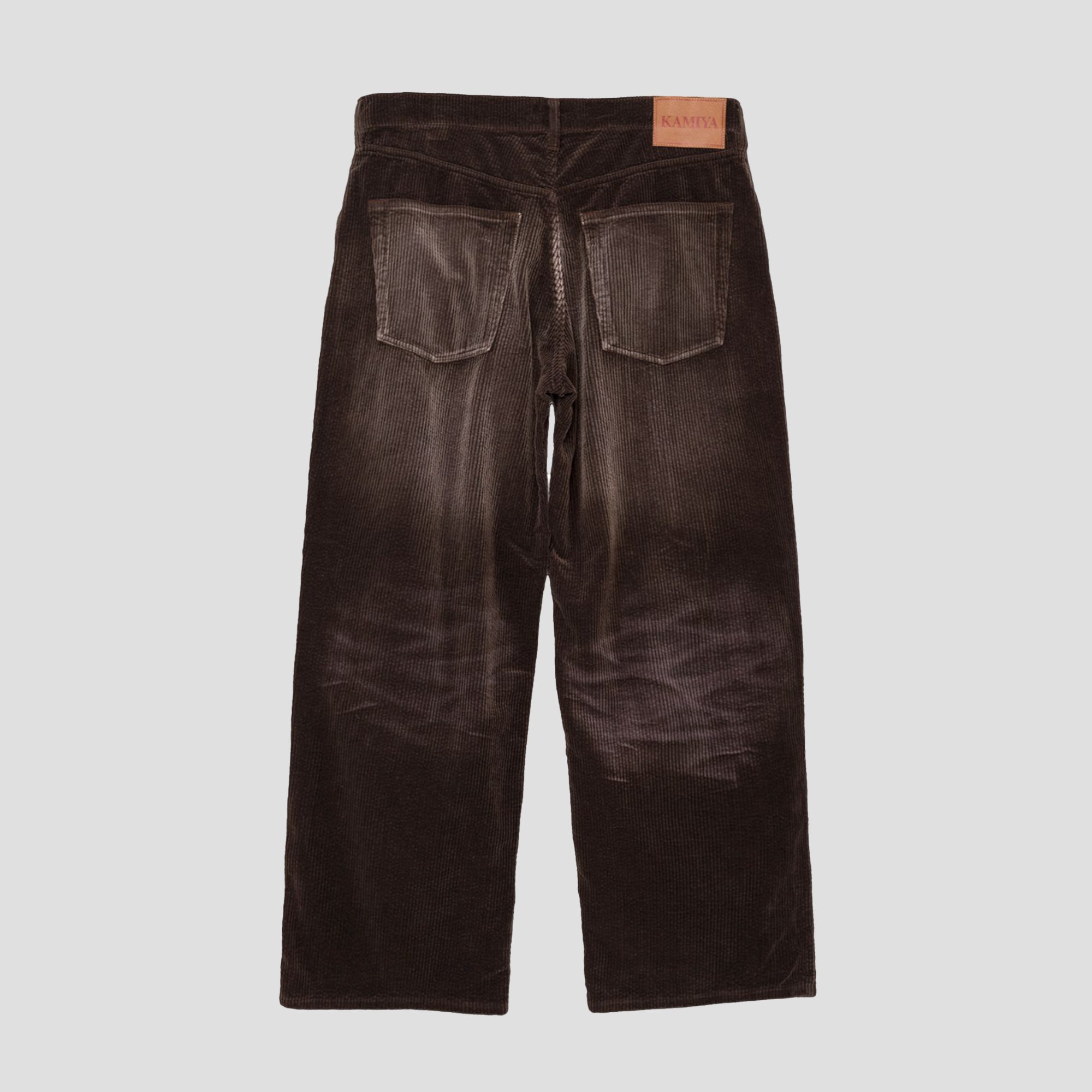 DISTRESSED BAGGY CORDUROY PANTS