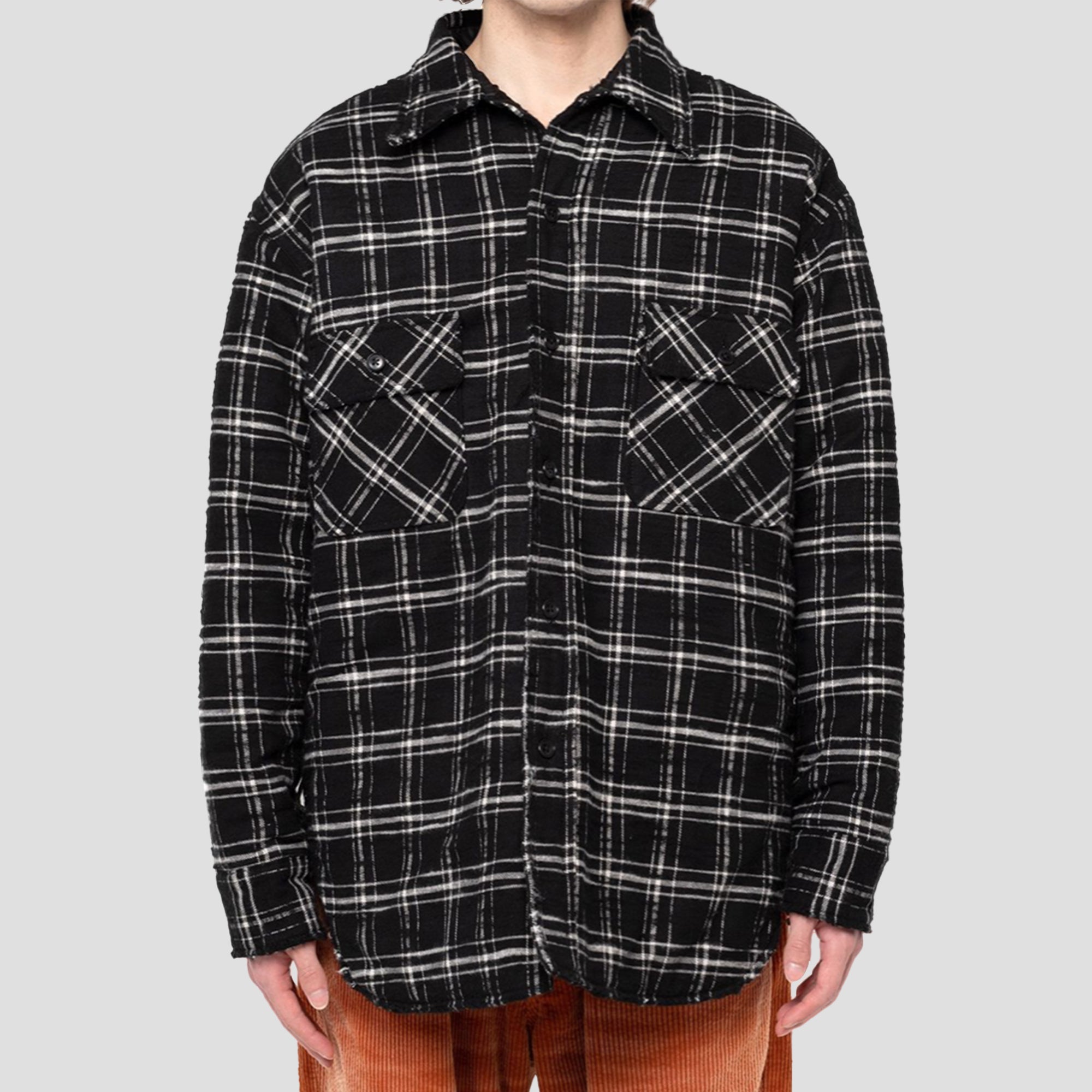 PLAID x QUILT OVERSIZED SHIRT