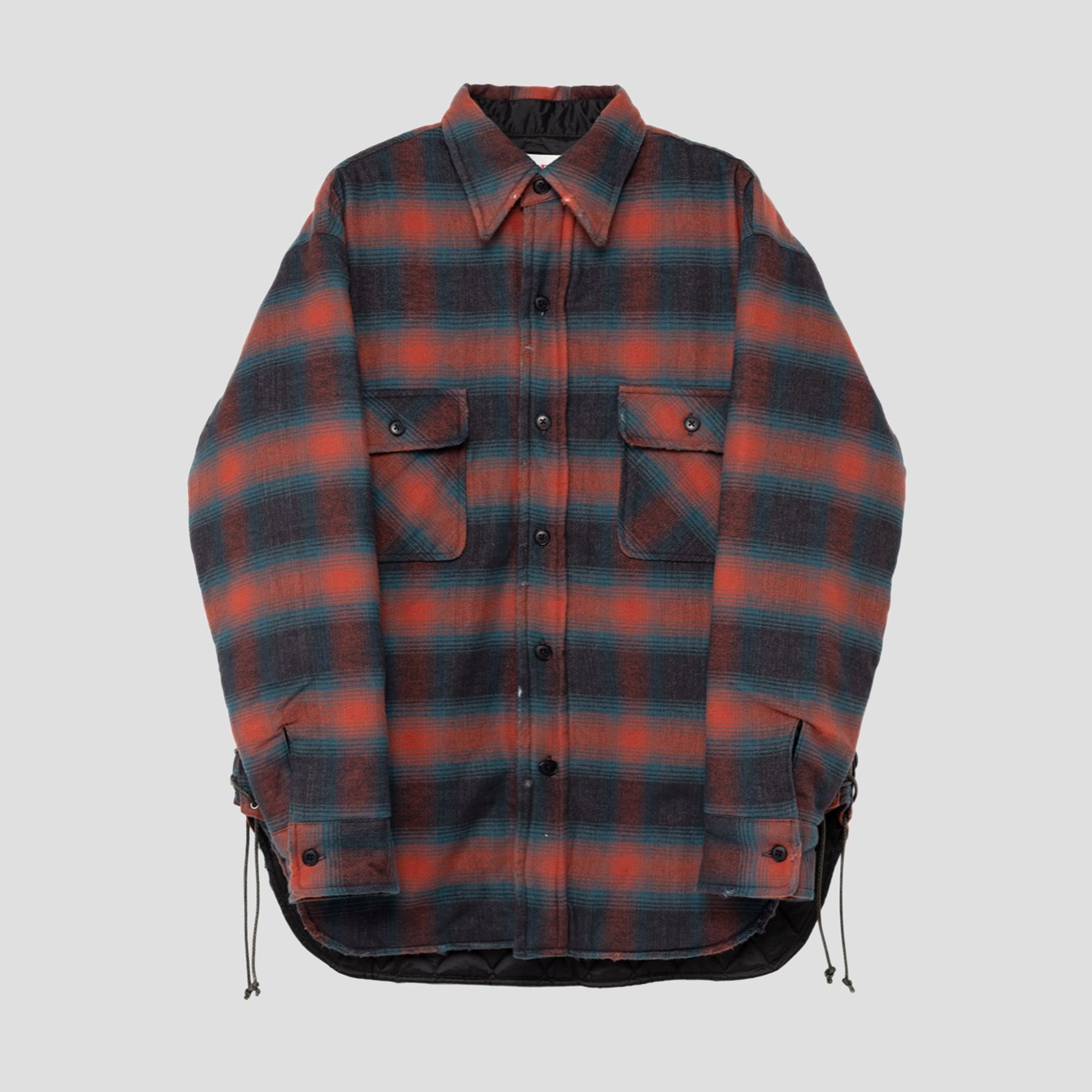 KAMIYA - PLAID x QUILT OVERSIZED SHIRT