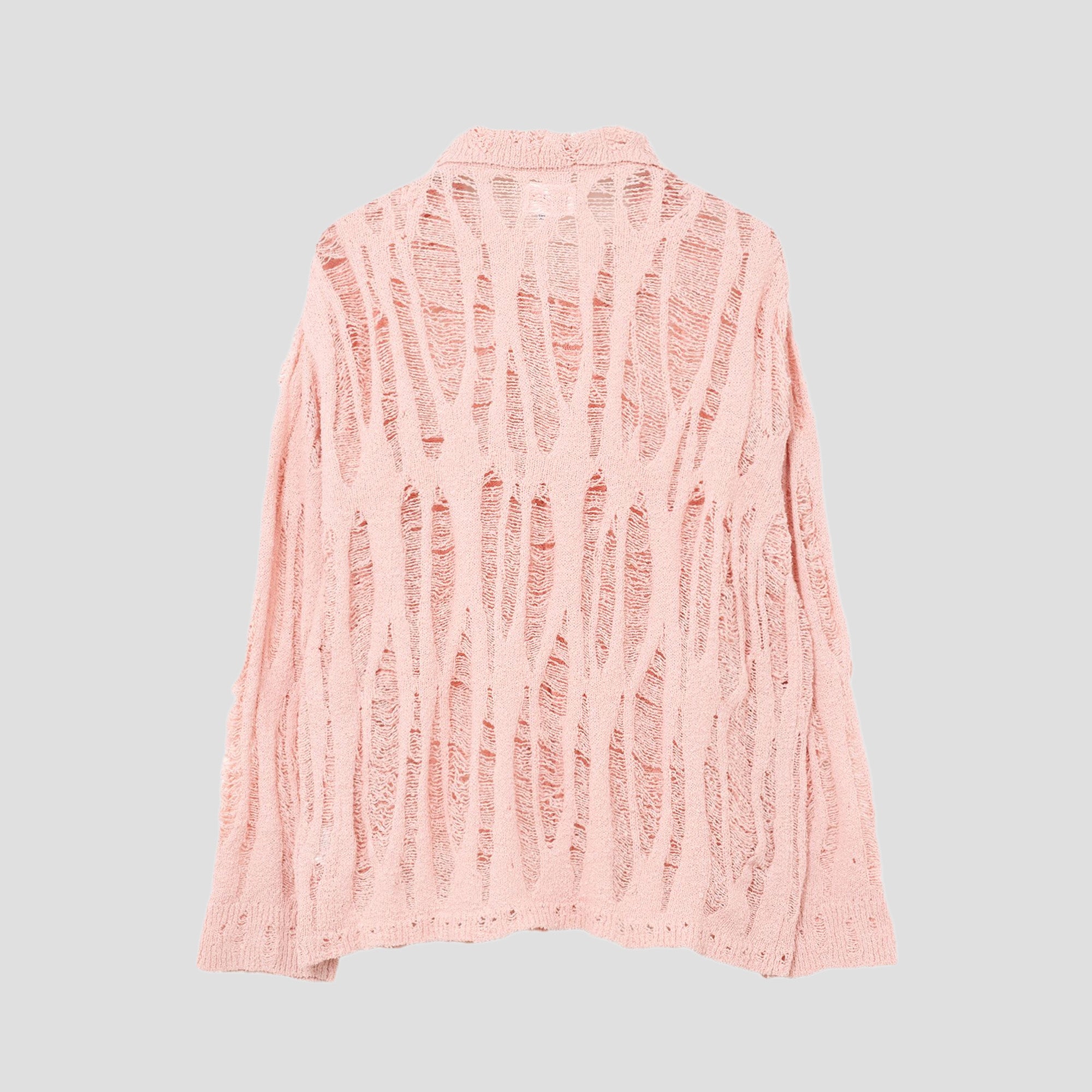 DISTRESSED KNIT CARDIGAN