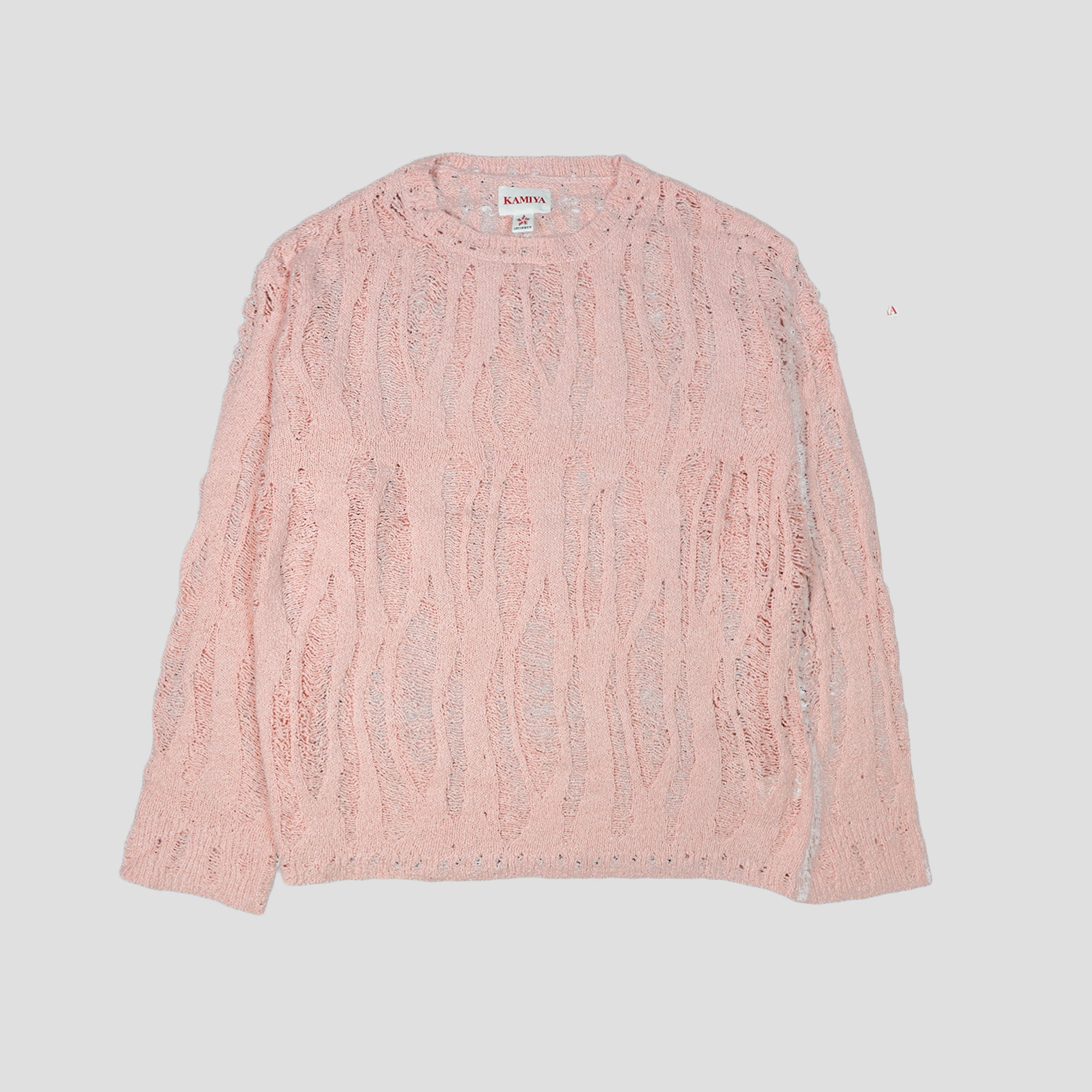 DISTRESSED KNIT PULLOVER