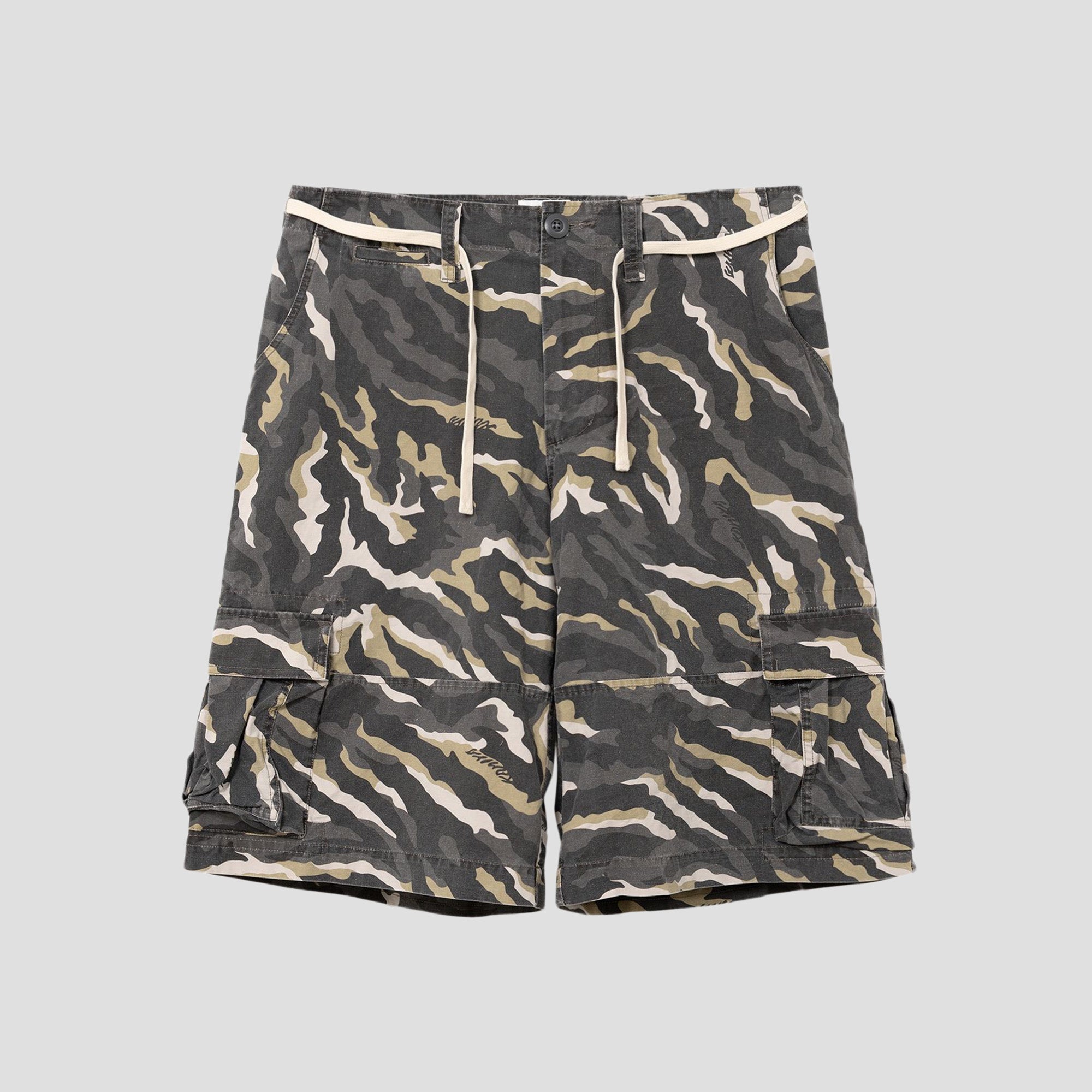 CAMO WASH CARGO SHORTS