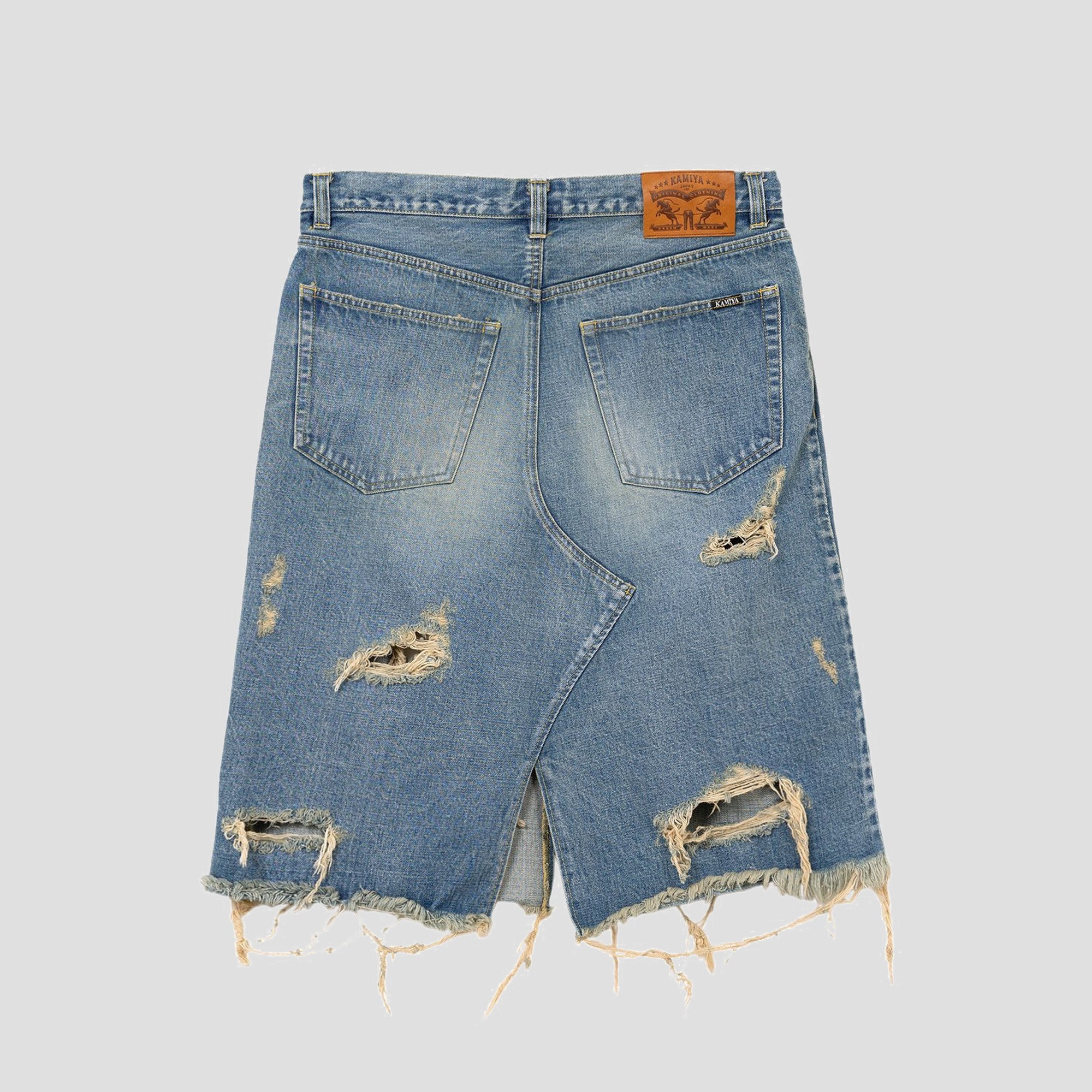 DENIM WRAP SKIRT