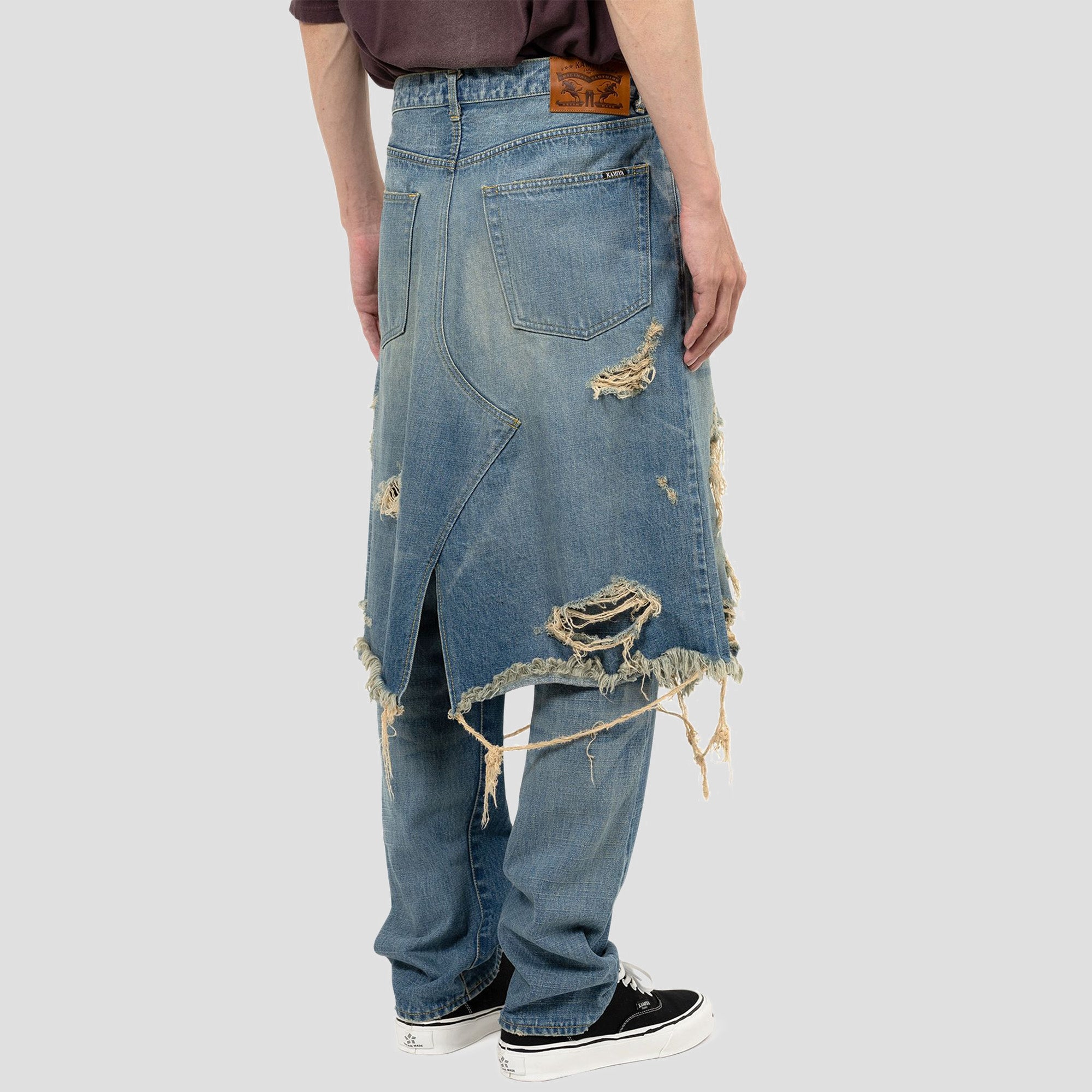 DENIM WRAP SKIRT