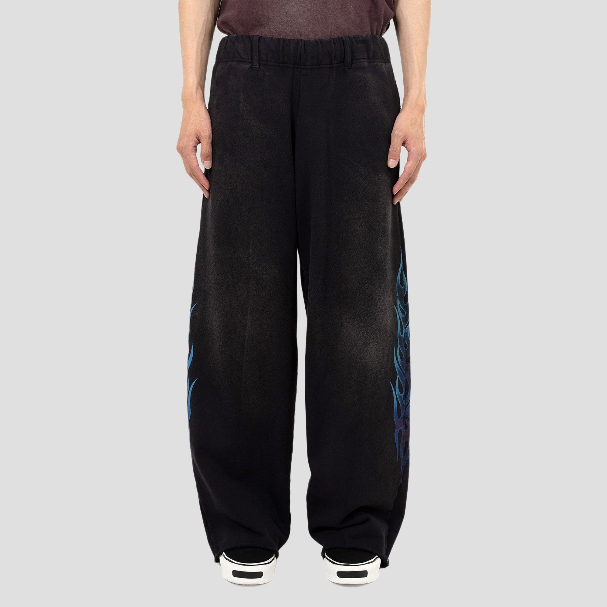 FIRE DISTRESSED SWEAT PANTS