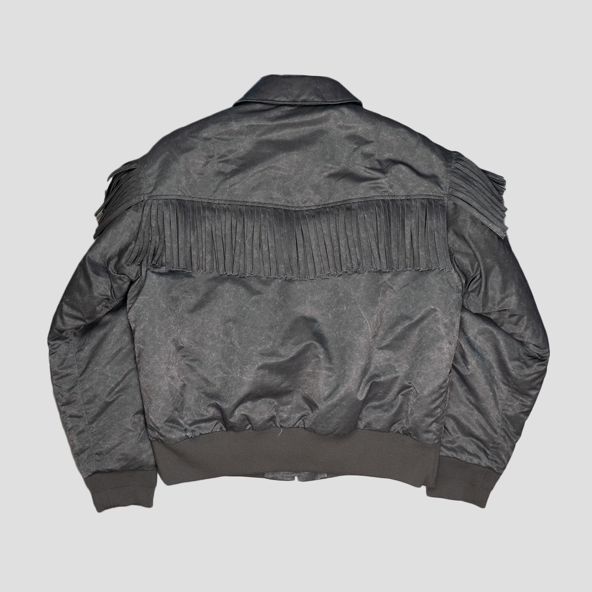 WASHED NYLON FLIGHT JACKET
