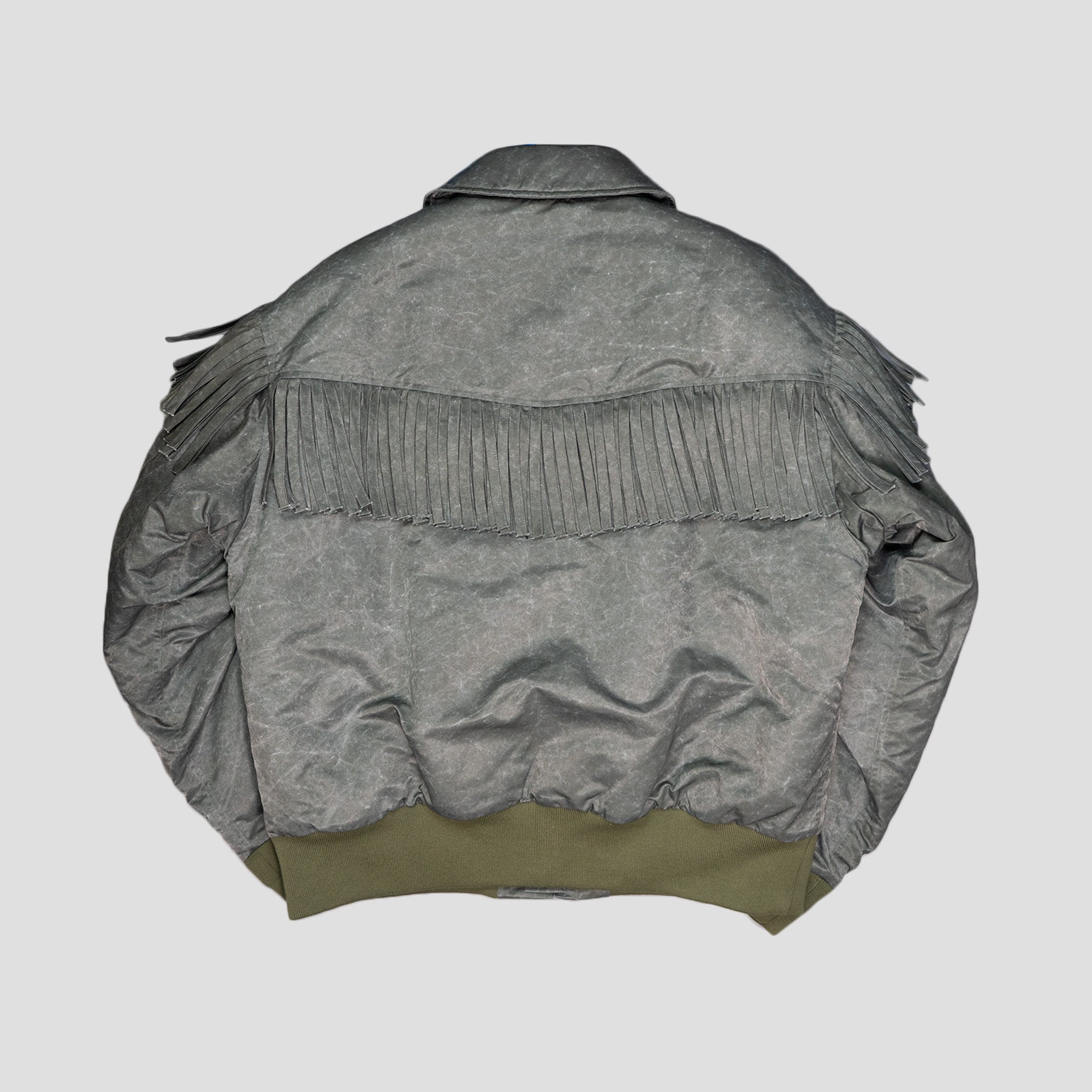 WASHED NYLON FLIGHT JACKET