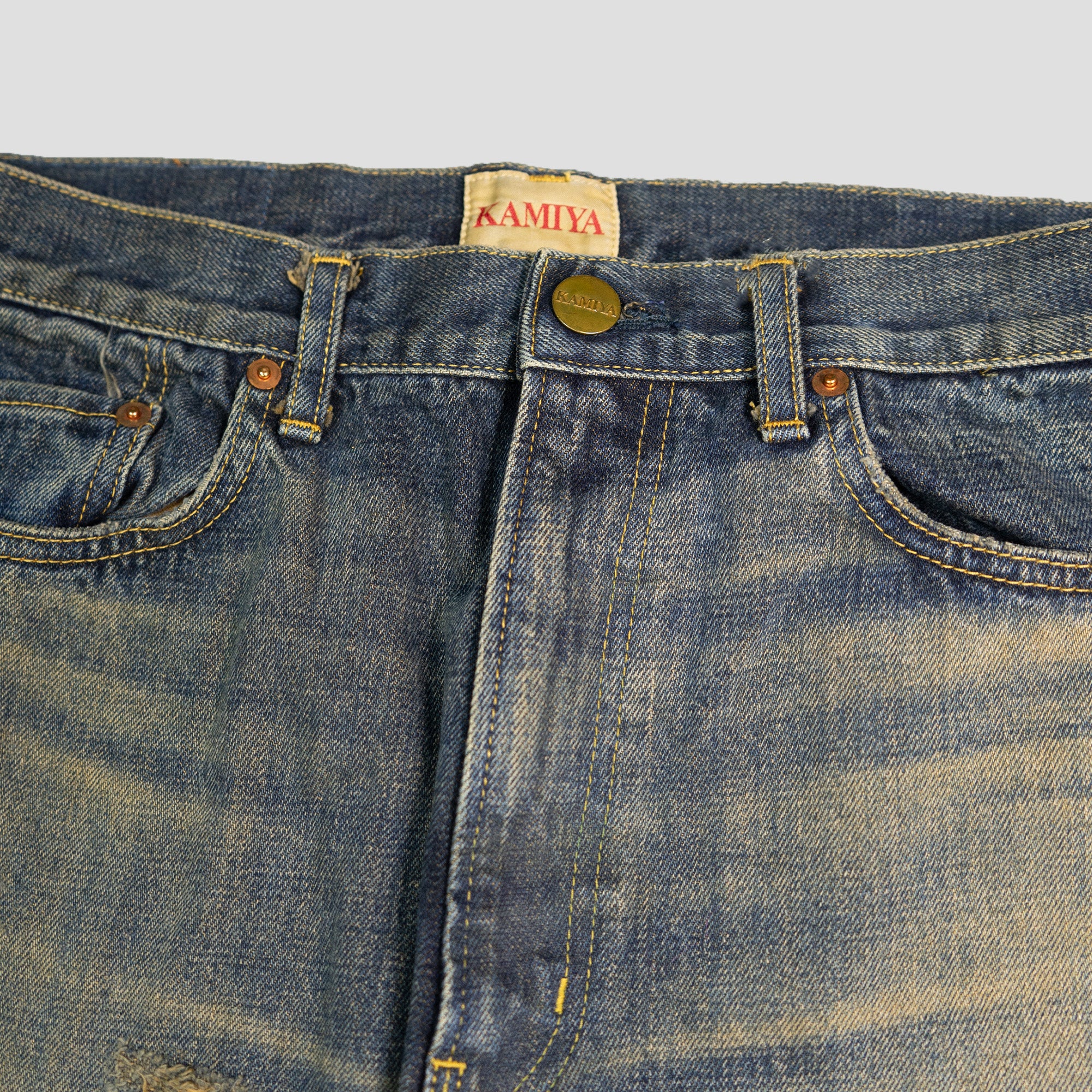 BORO BOOTCUT WIDE JEANS