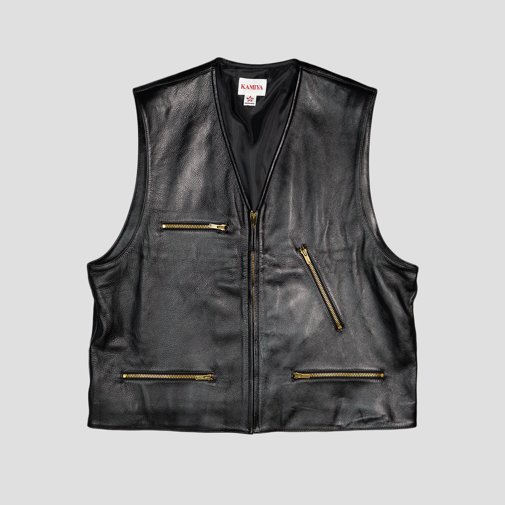 DISTRESSED LEATHER VEST
