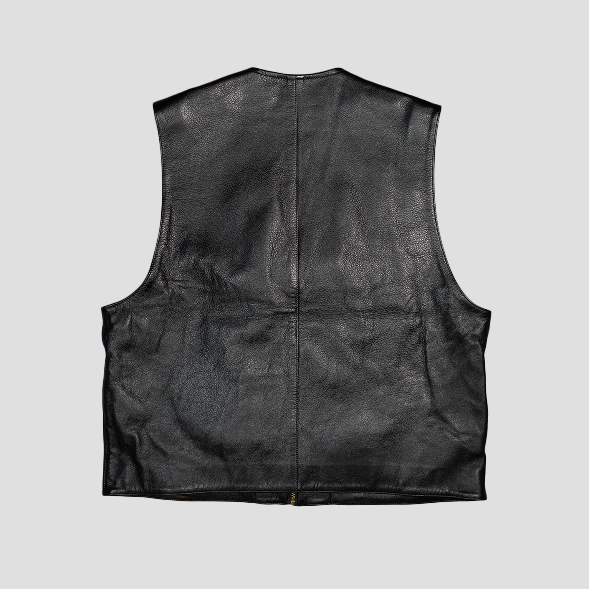 DISTRESSED LEATHER VEST