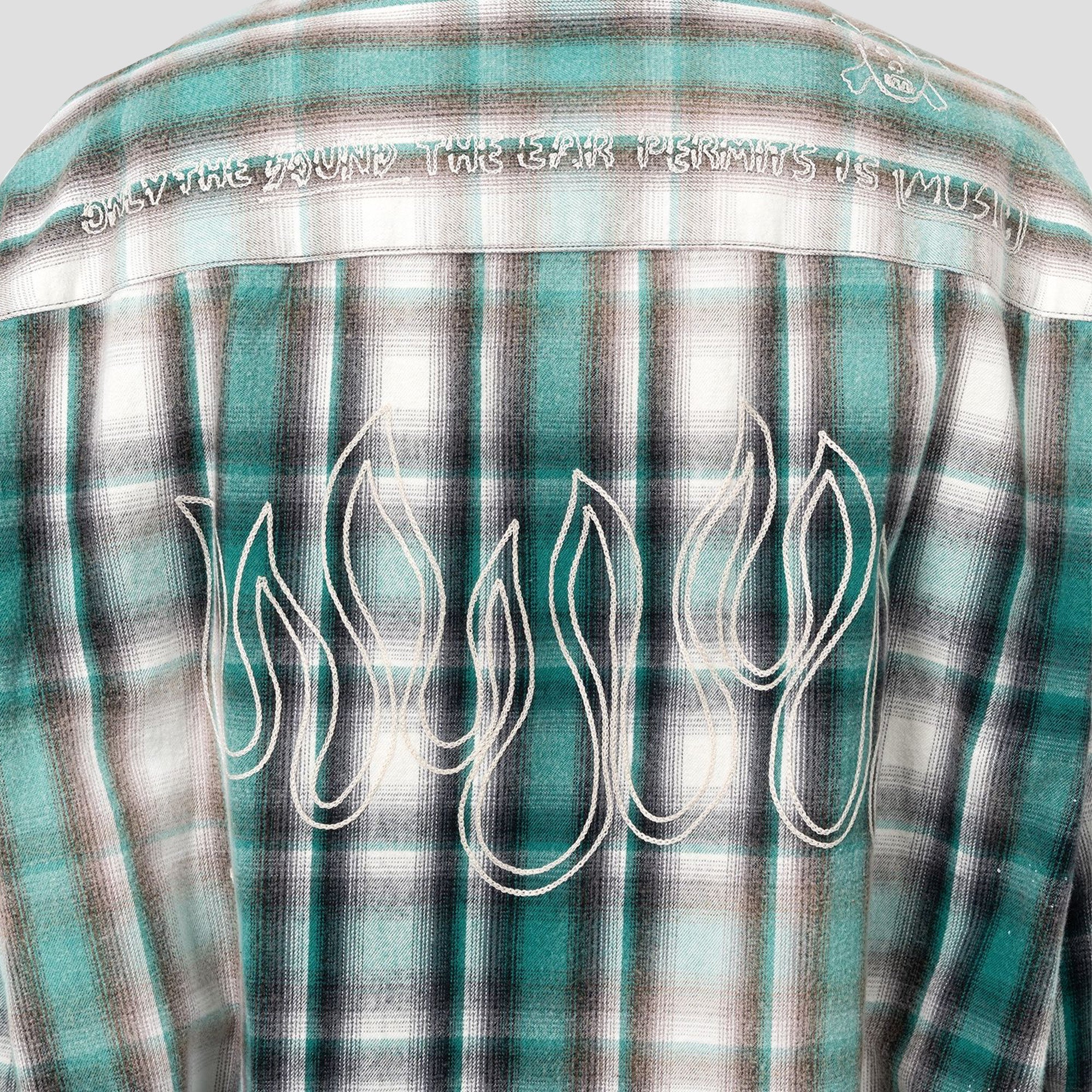 FADED CHECK FLANNEL SHIRTS