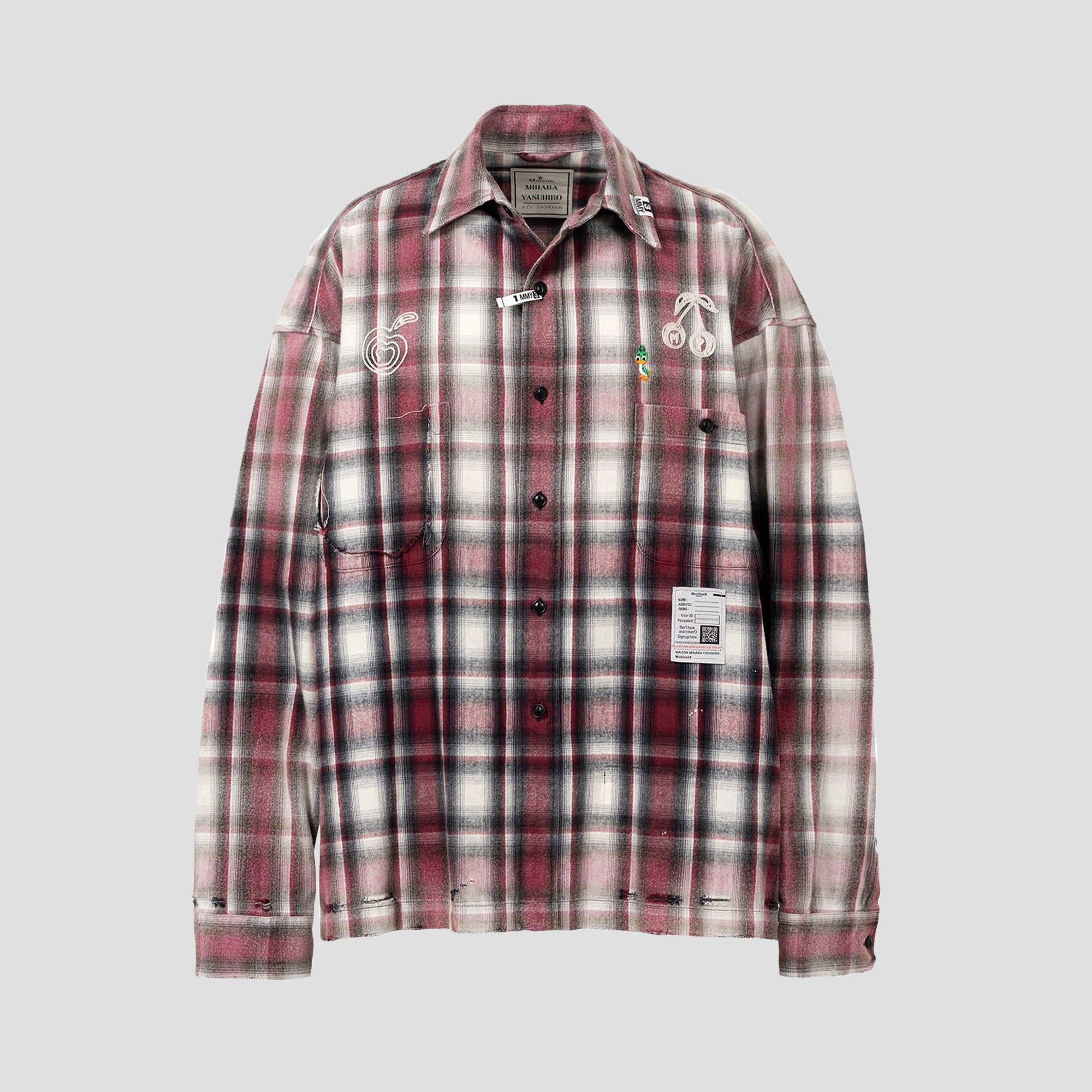 FADED CHECK FLANNEL SHIRTS