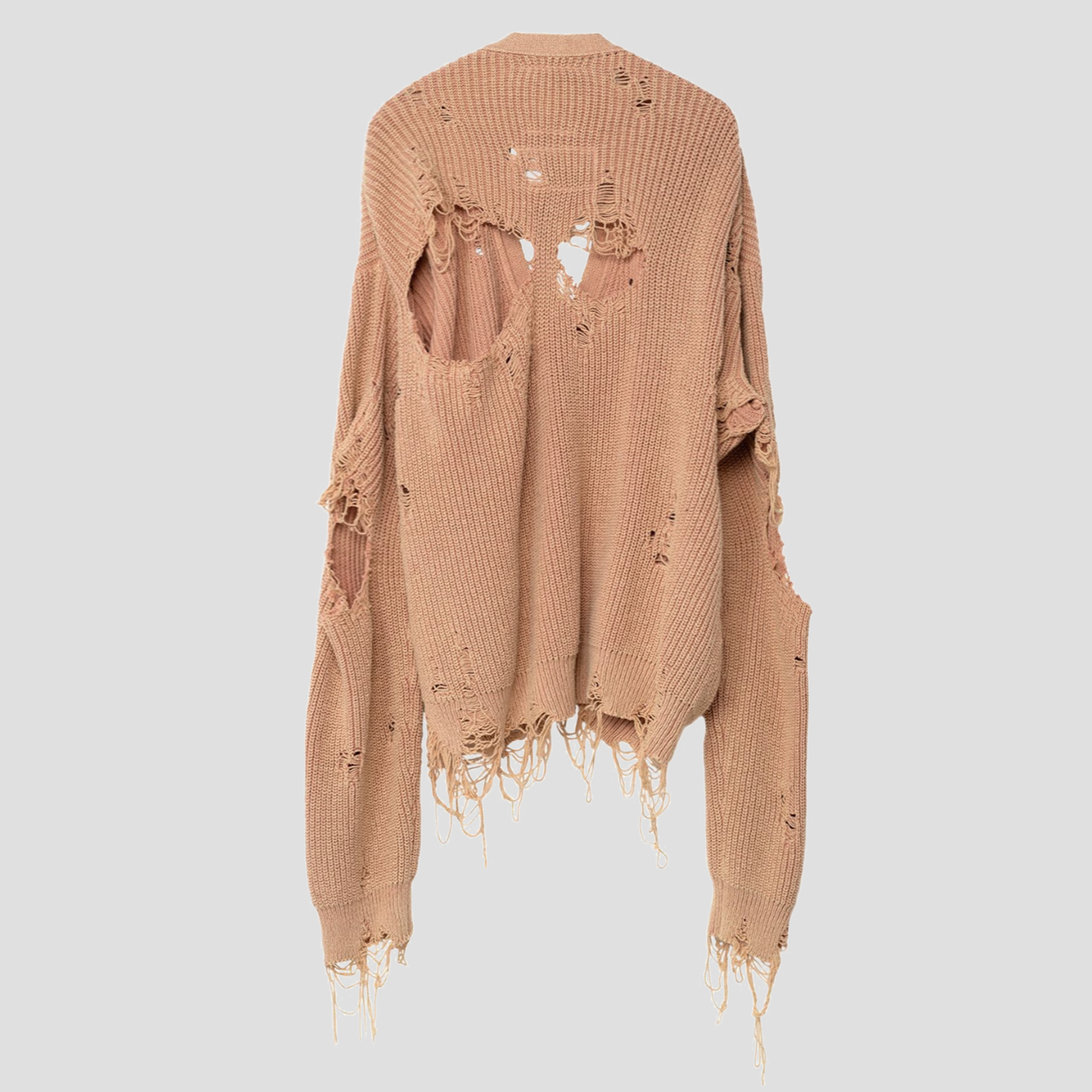 BLEACHED KNIT CARDIGAN