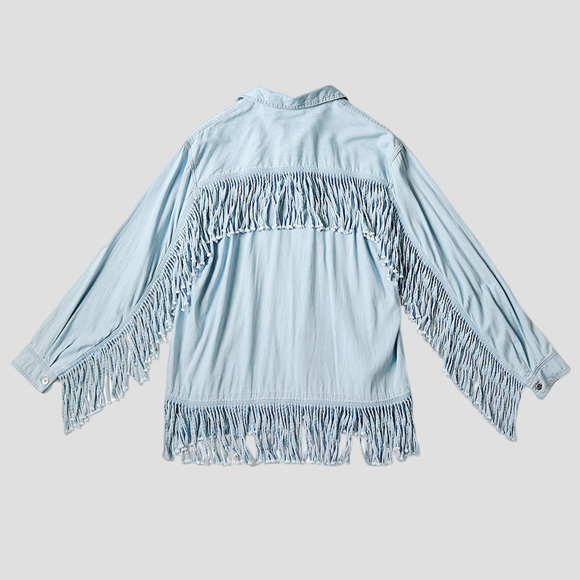 DENIM FRINGE BOARD SHIRTS