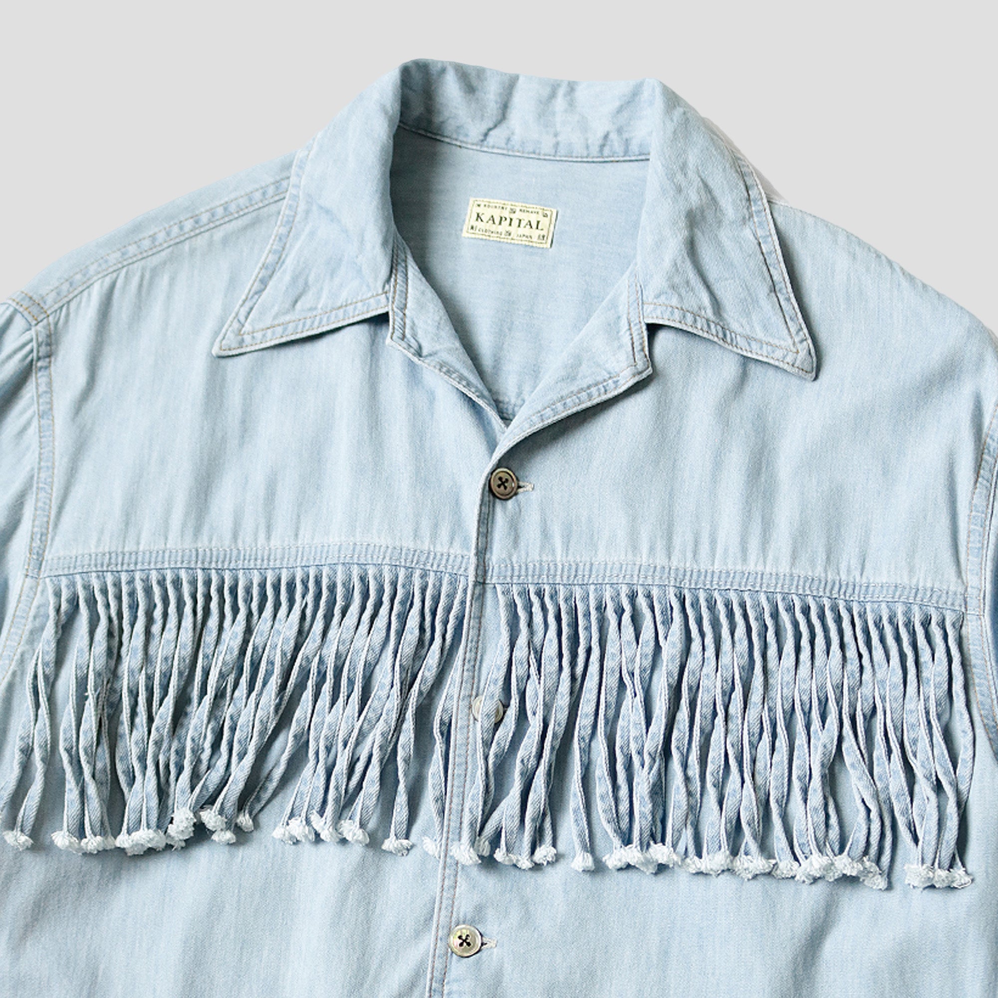 DENIM FRINGE BOARD SHIRTS