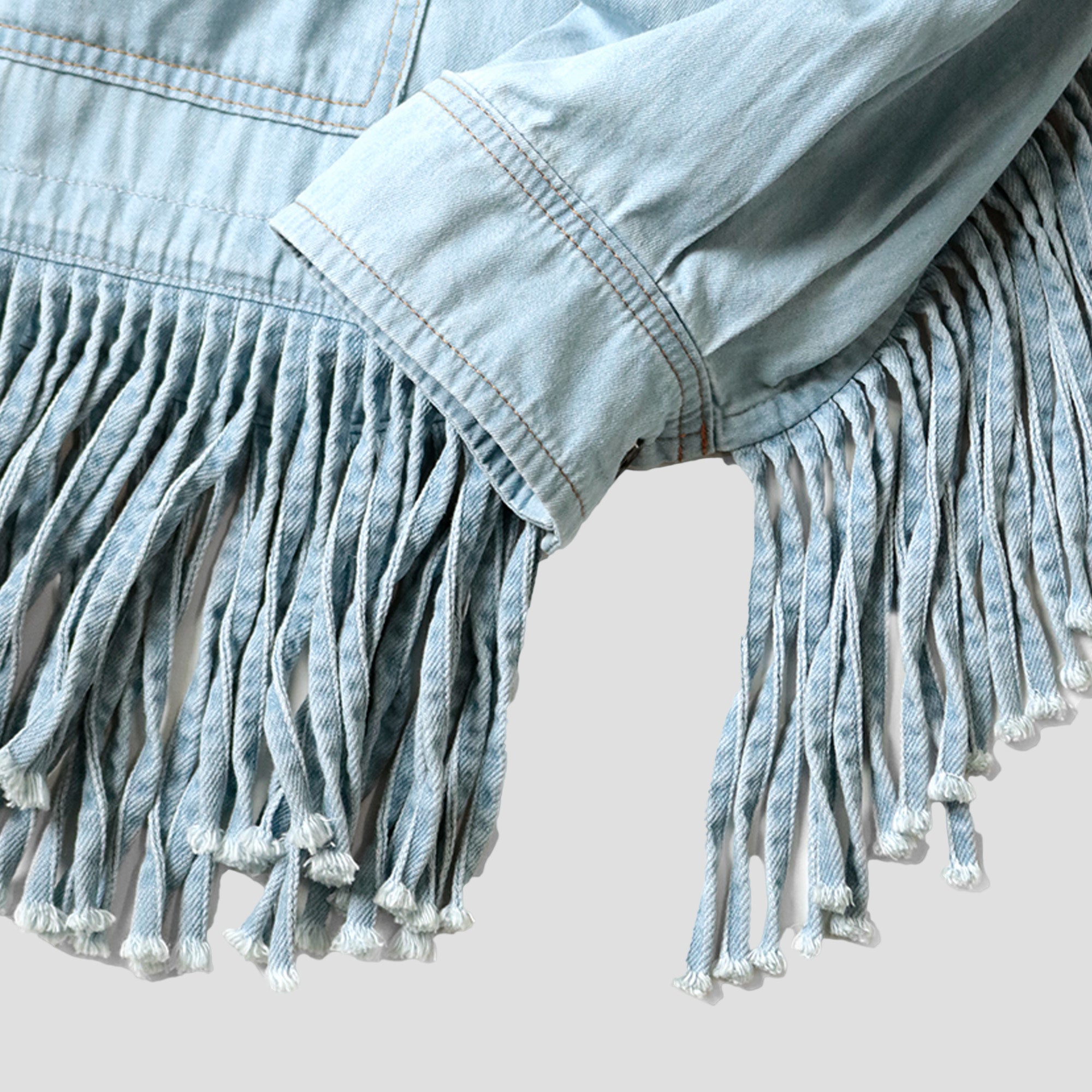DENIM FRINGE BOARD SHIRTS