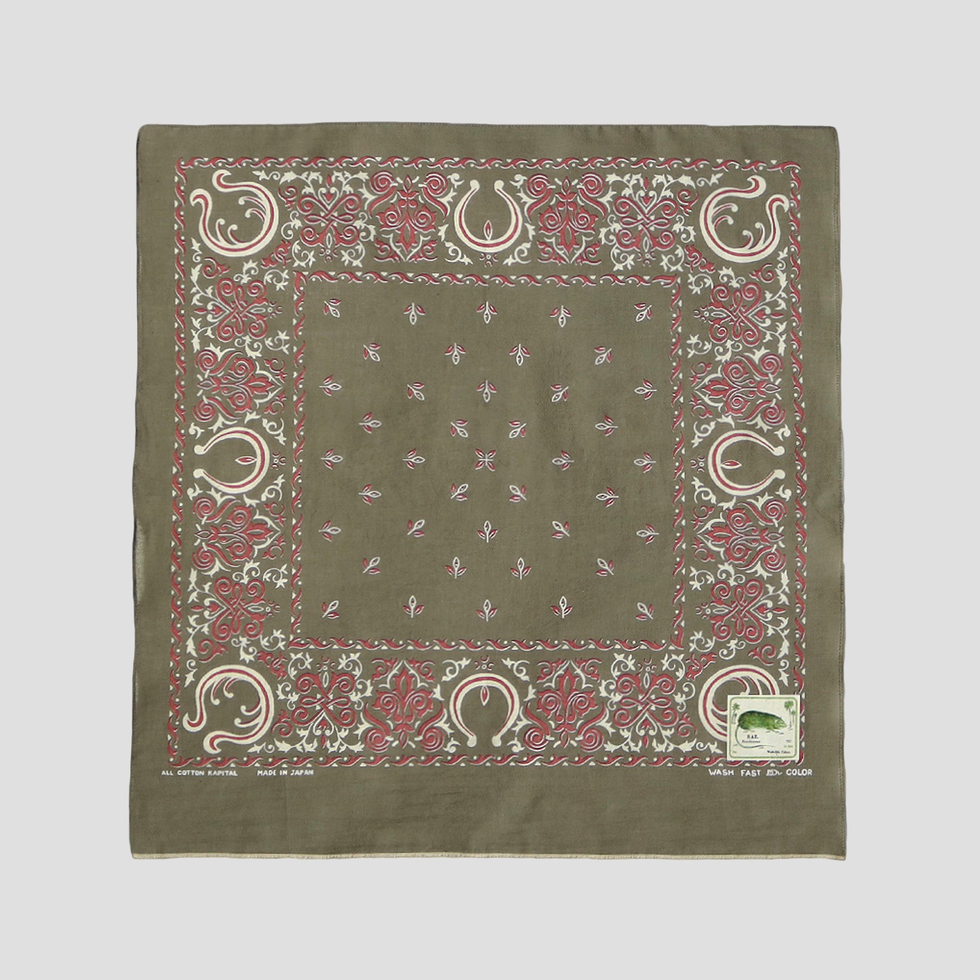 FASTCOLOR SELVEDGE BANDANA (ANTLER NAJA)