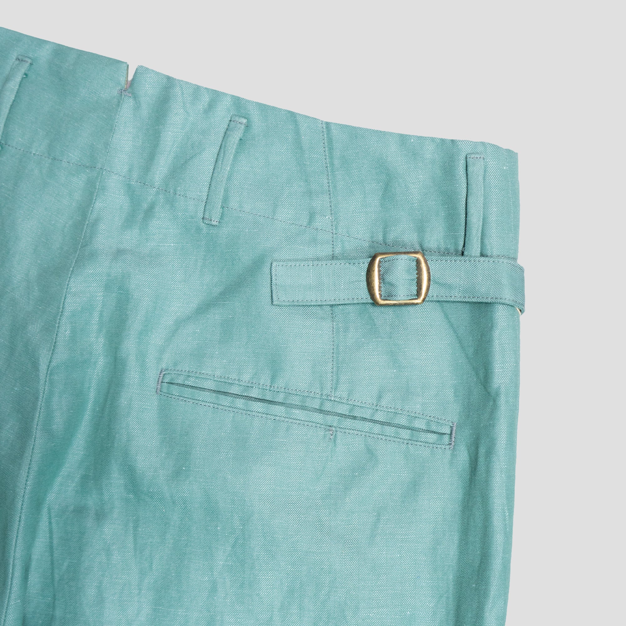 COTTON/LINEN GRANDRELLE HERRINGBONE LUMBER PANTS
