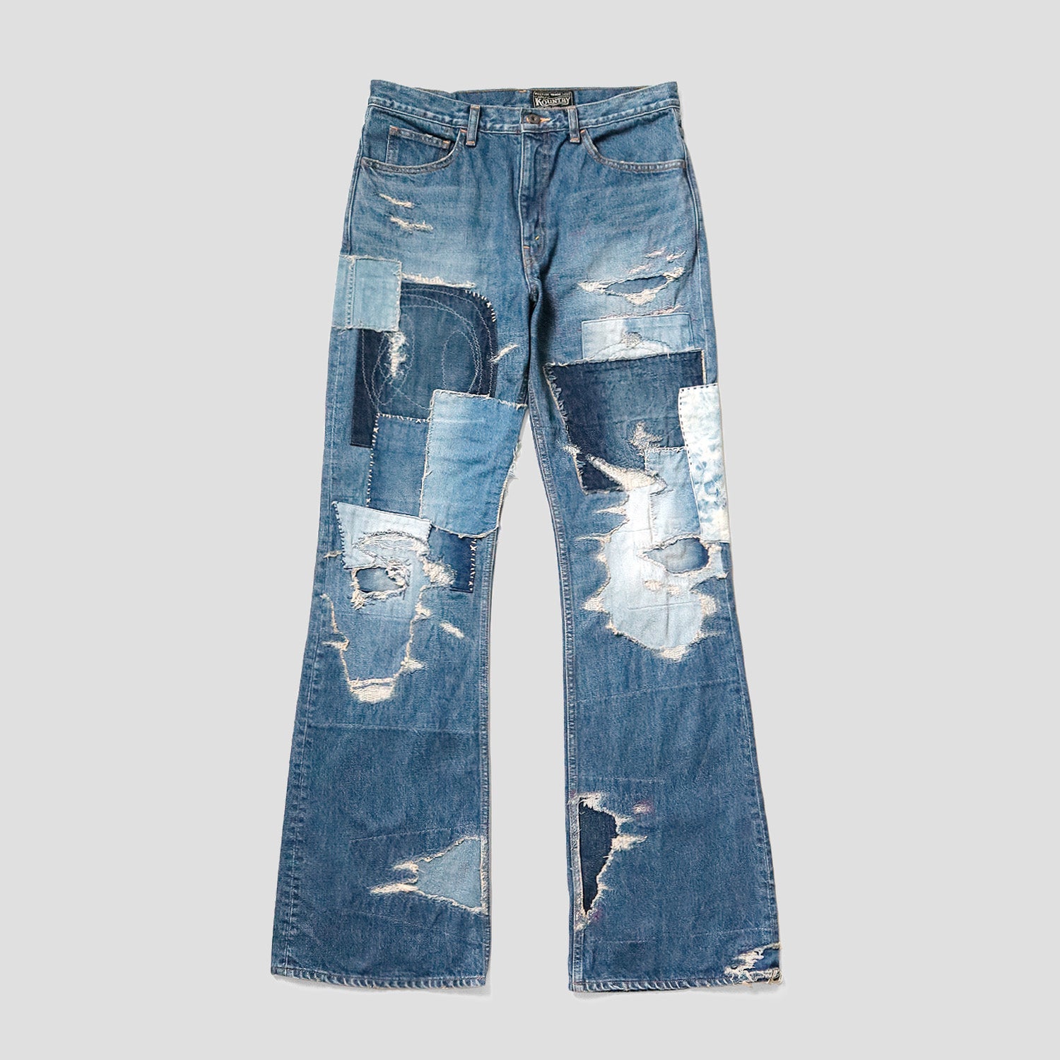 大好評発売中 NOILL/ノイルREMAKE UPSIDE DOWN DENIM PANTS