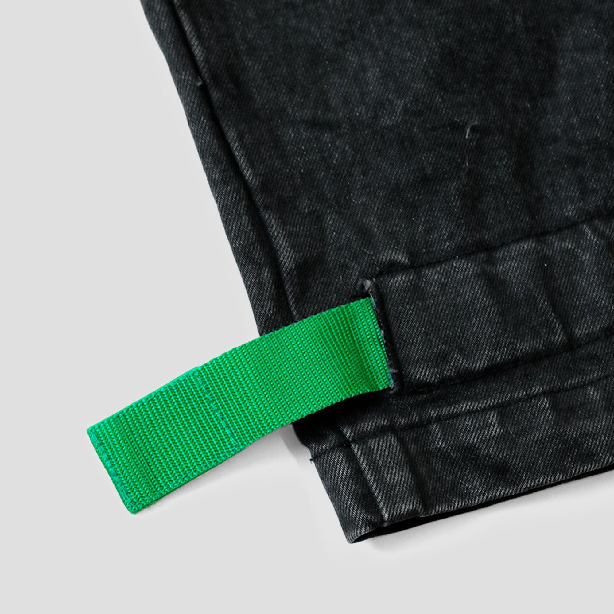 14oz BLACK x BLACK DENIM BAGGY PANTS