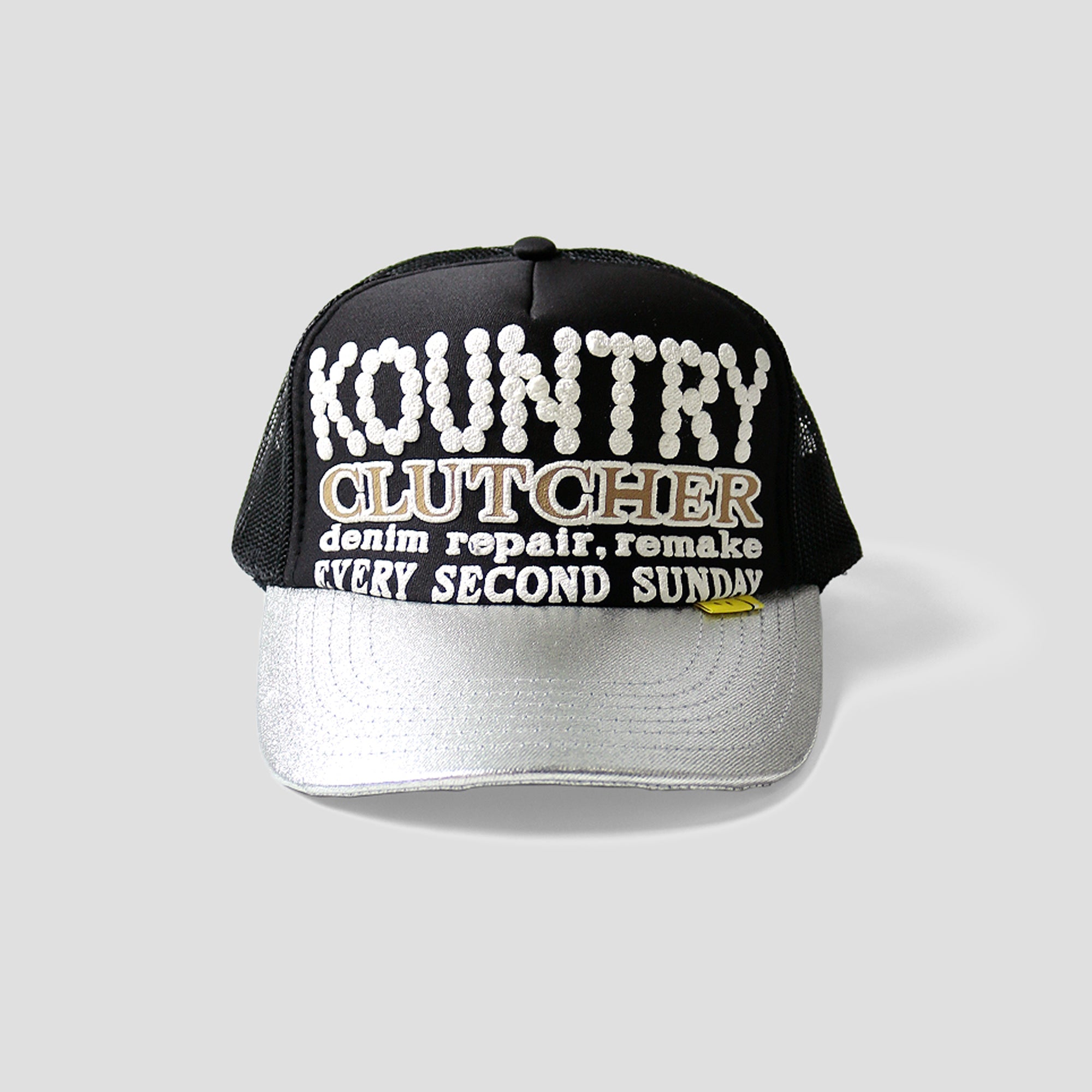 KOUNTRY PEARL-CLUTCHER SILVER BRIM TRUCKER CAP