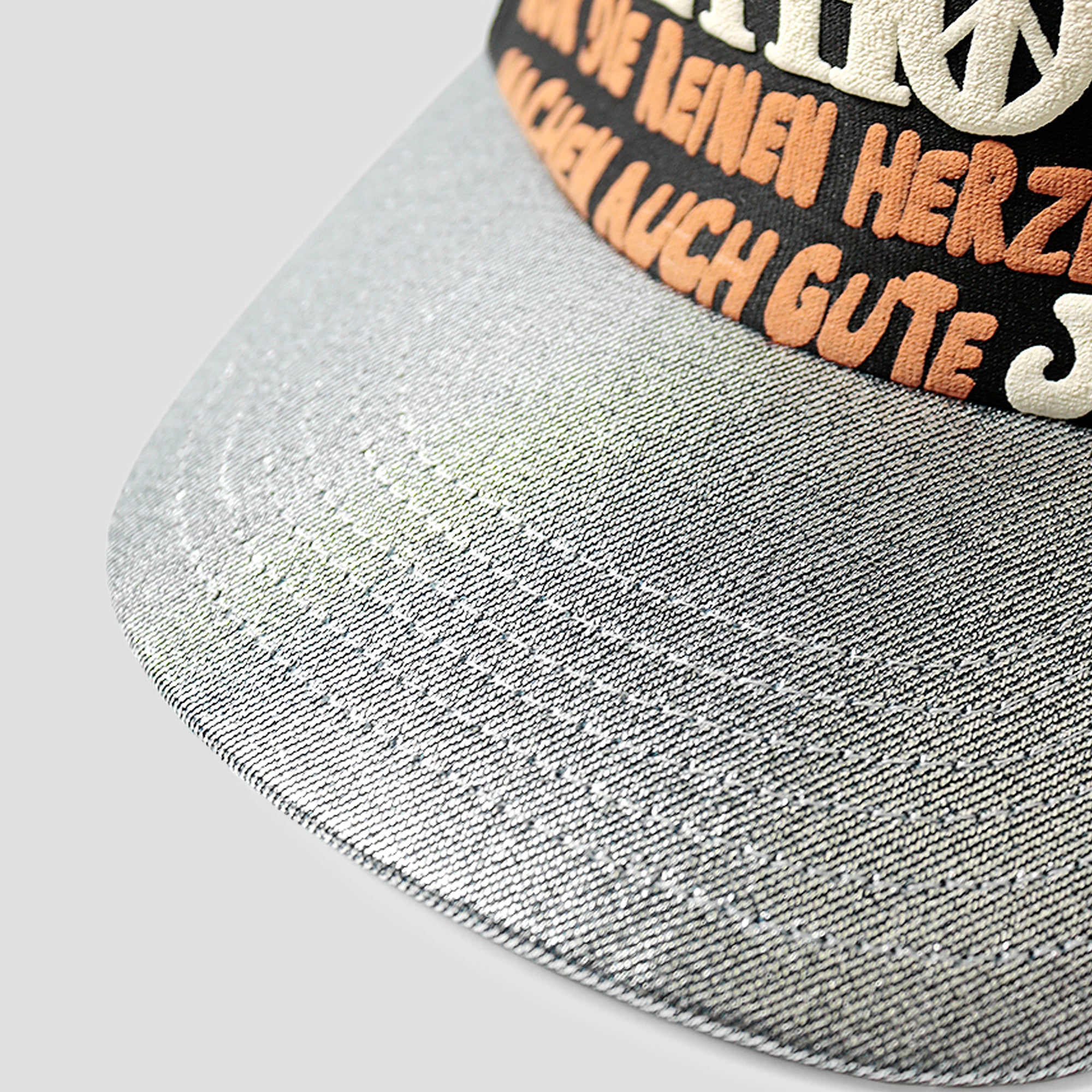 LOVE & PEACE BEETHOVEN SILVER BRIM TRUCKER HAT
