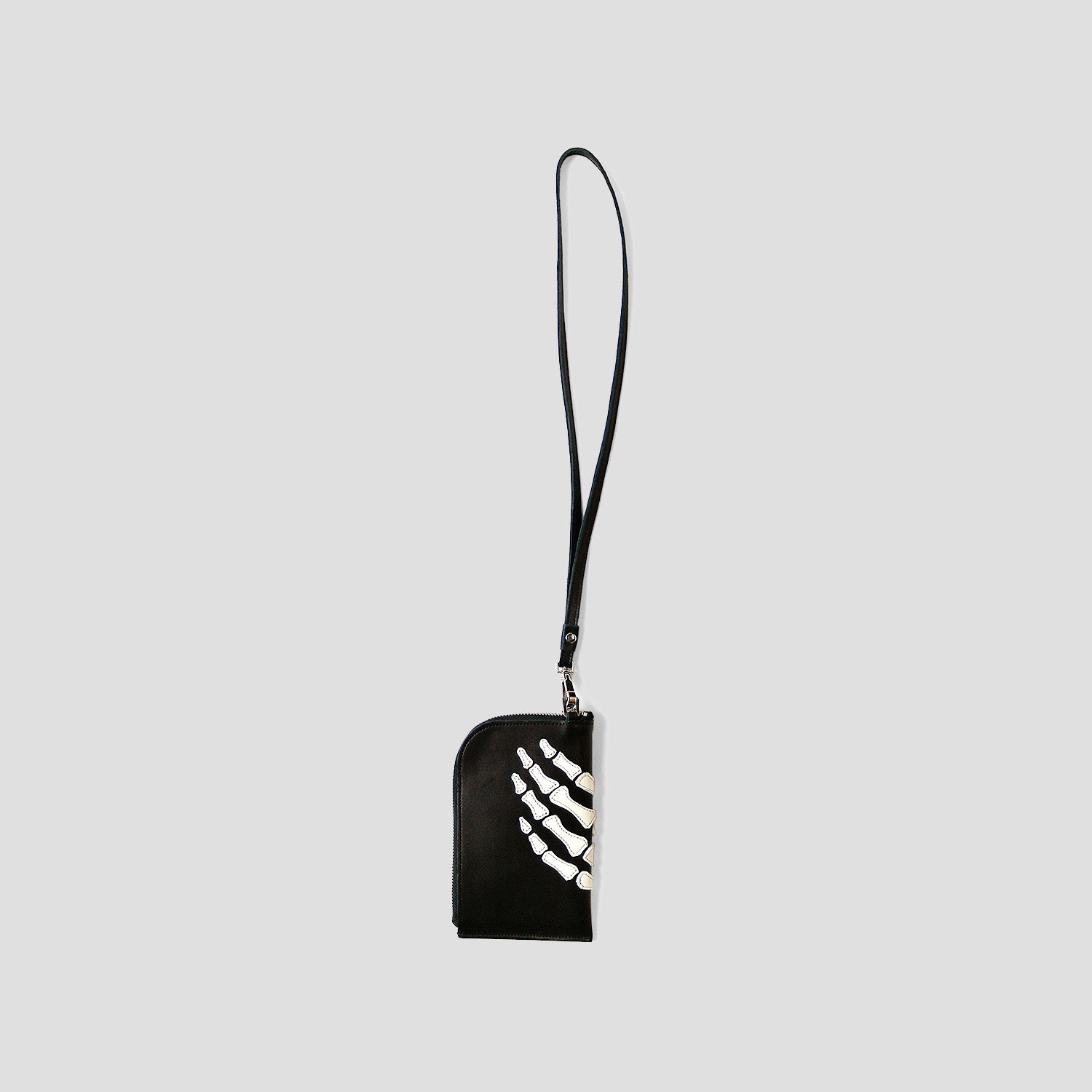 LEATHER BONE NECK POUCH