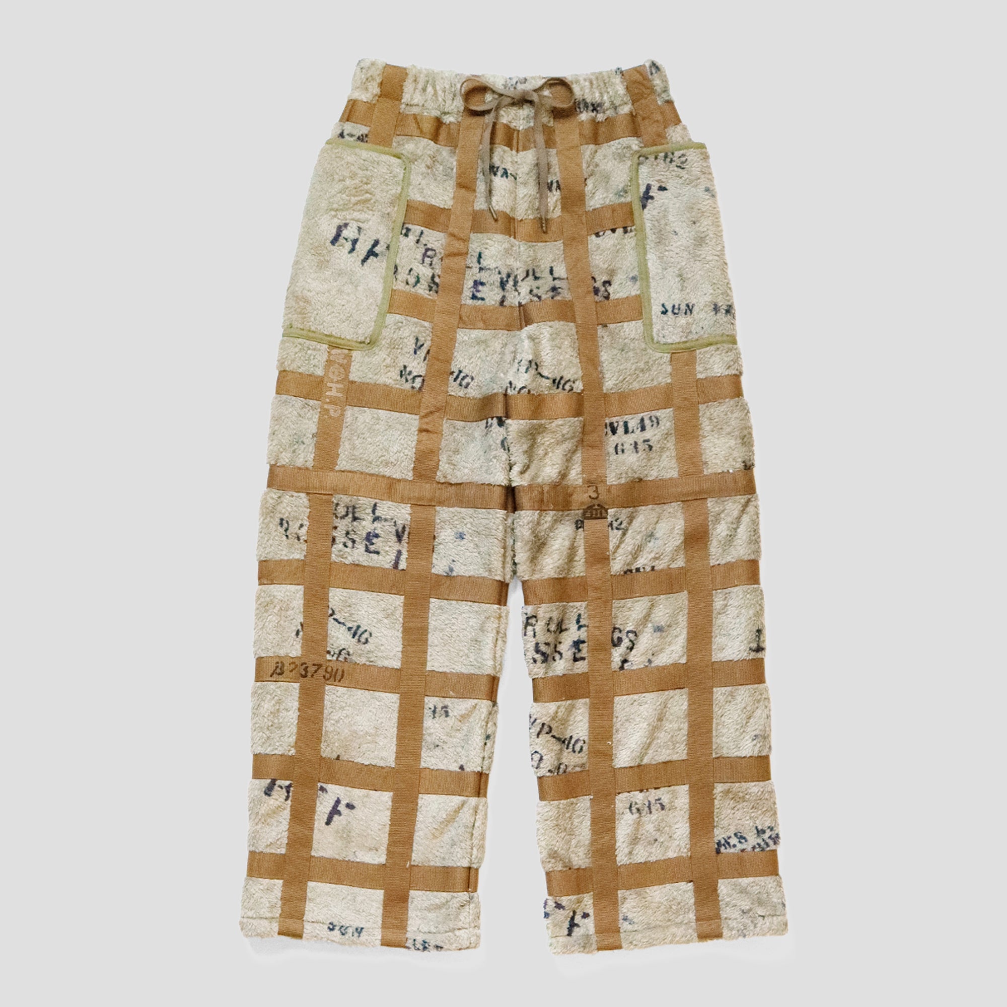 FLEECE TATTERSALL EASY PANTS