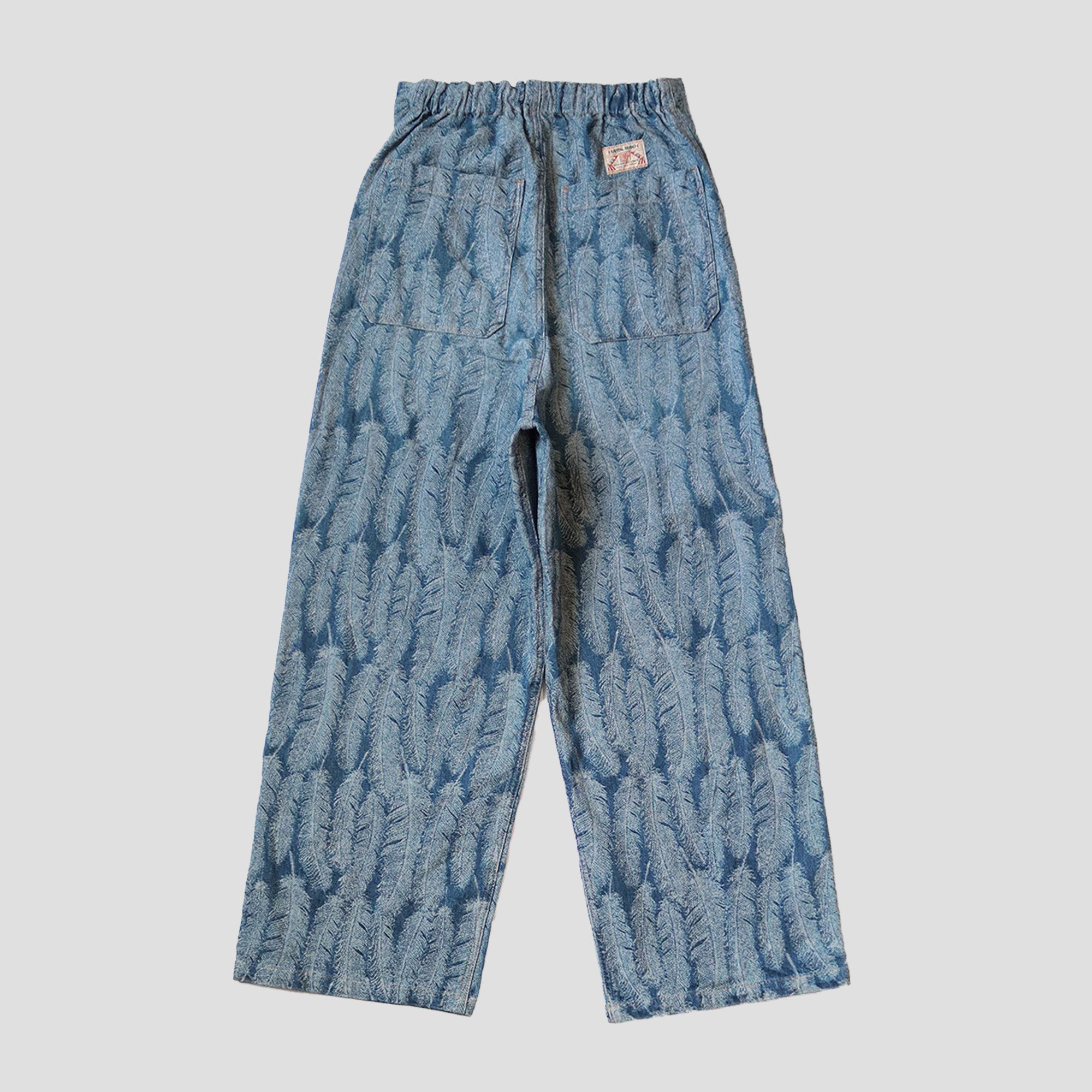 12oz MAGPIE DENIM W-KNEE EASY BAGY PANTS