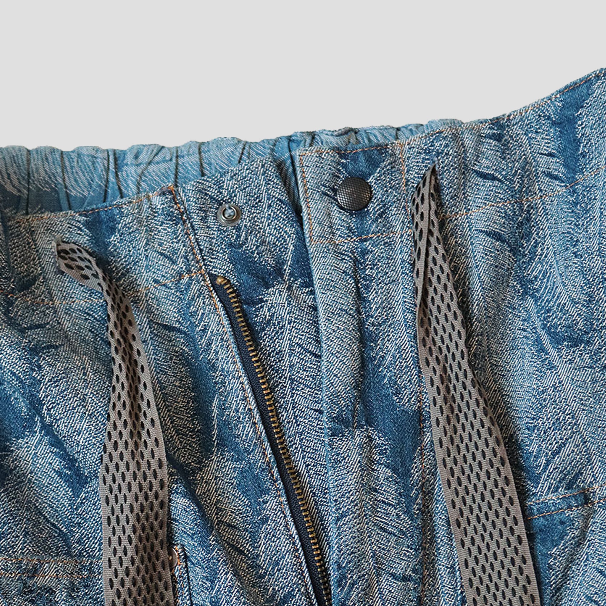 12oz MAGPIE DENIM W-KNEE EASY BAGY PANTS