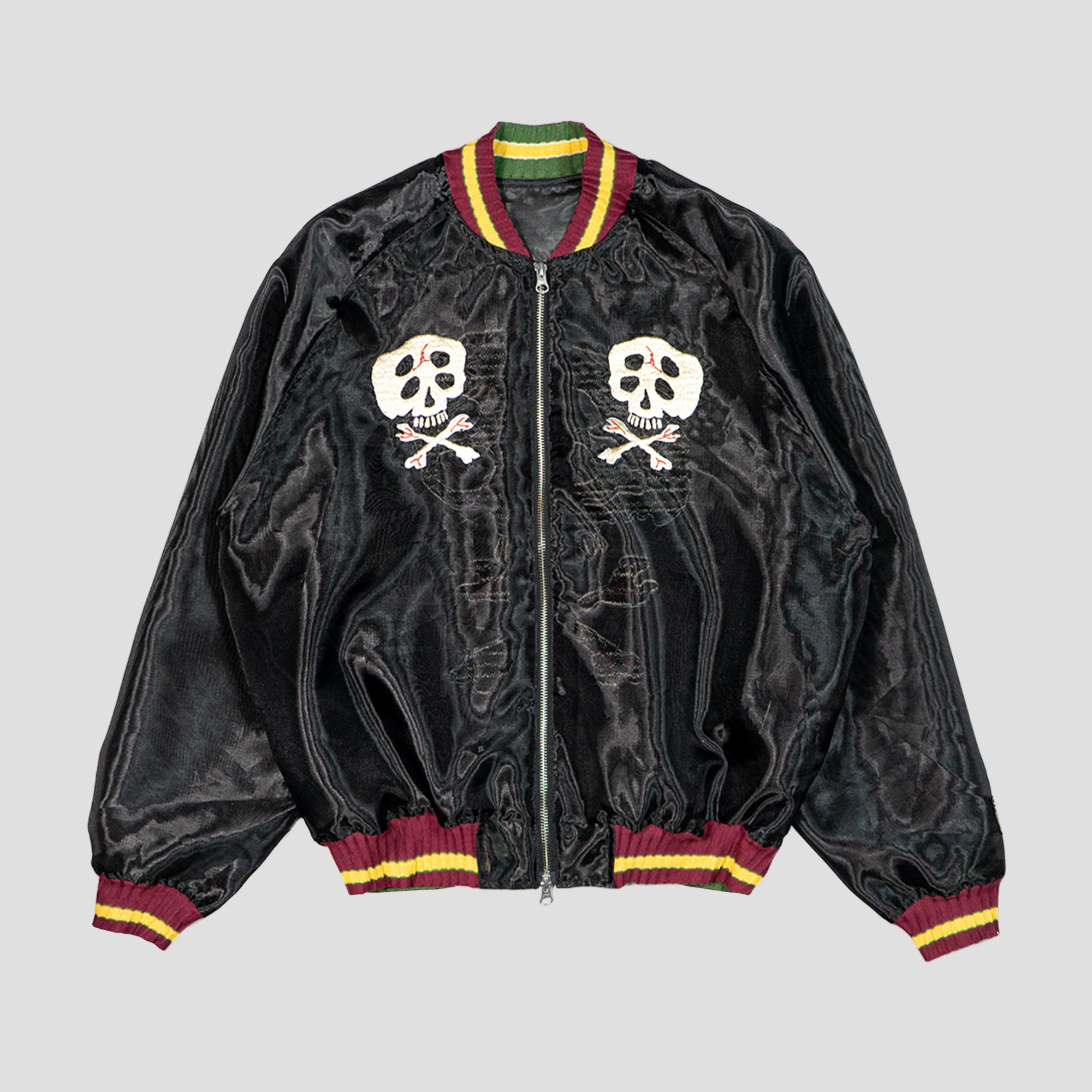 SEE-THROUGH PEARL SOUVENIR JACKET (SKULL)