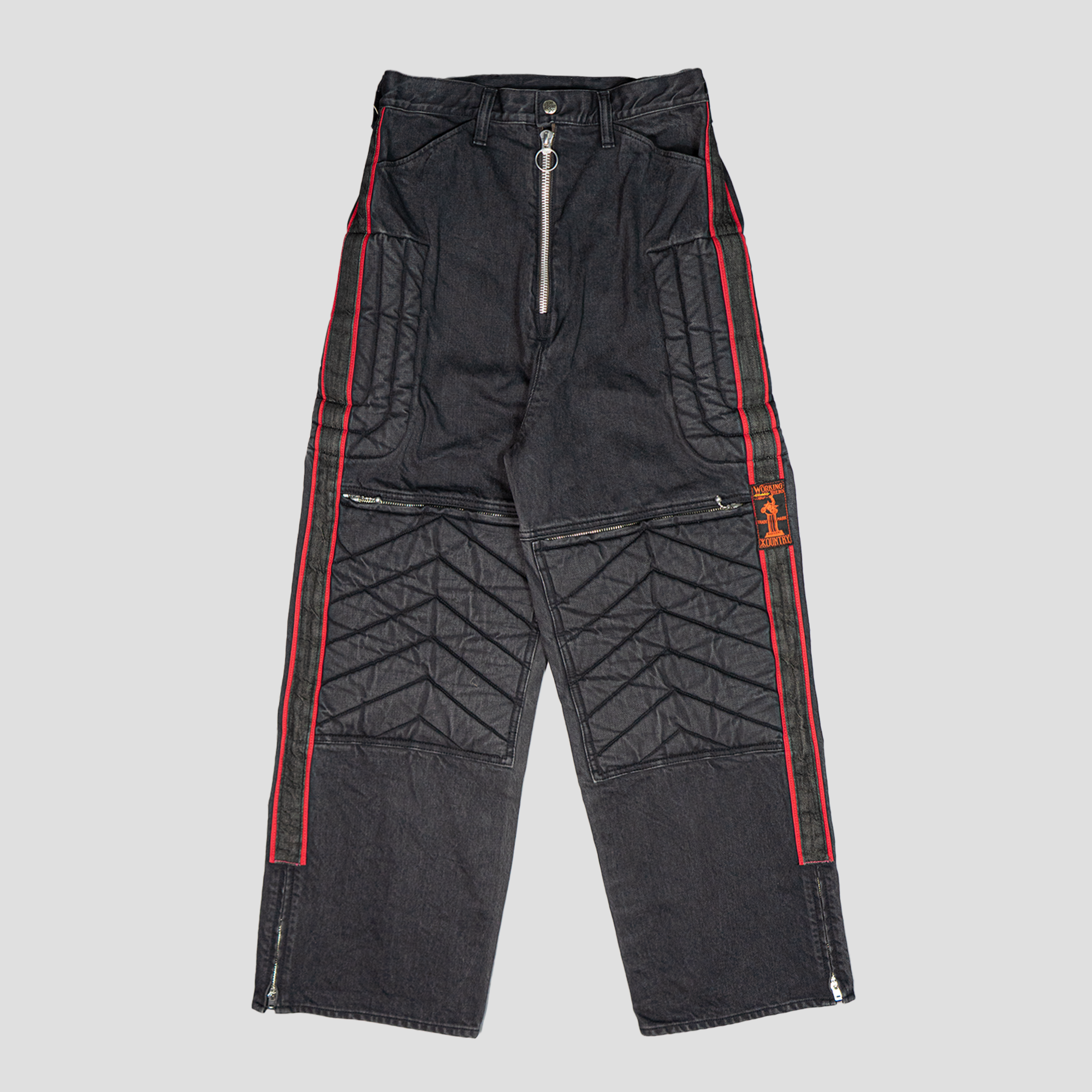 14oz BLACK DENIM KOUNTRY MOTORCROSS PANTS "TODOTERRENO"