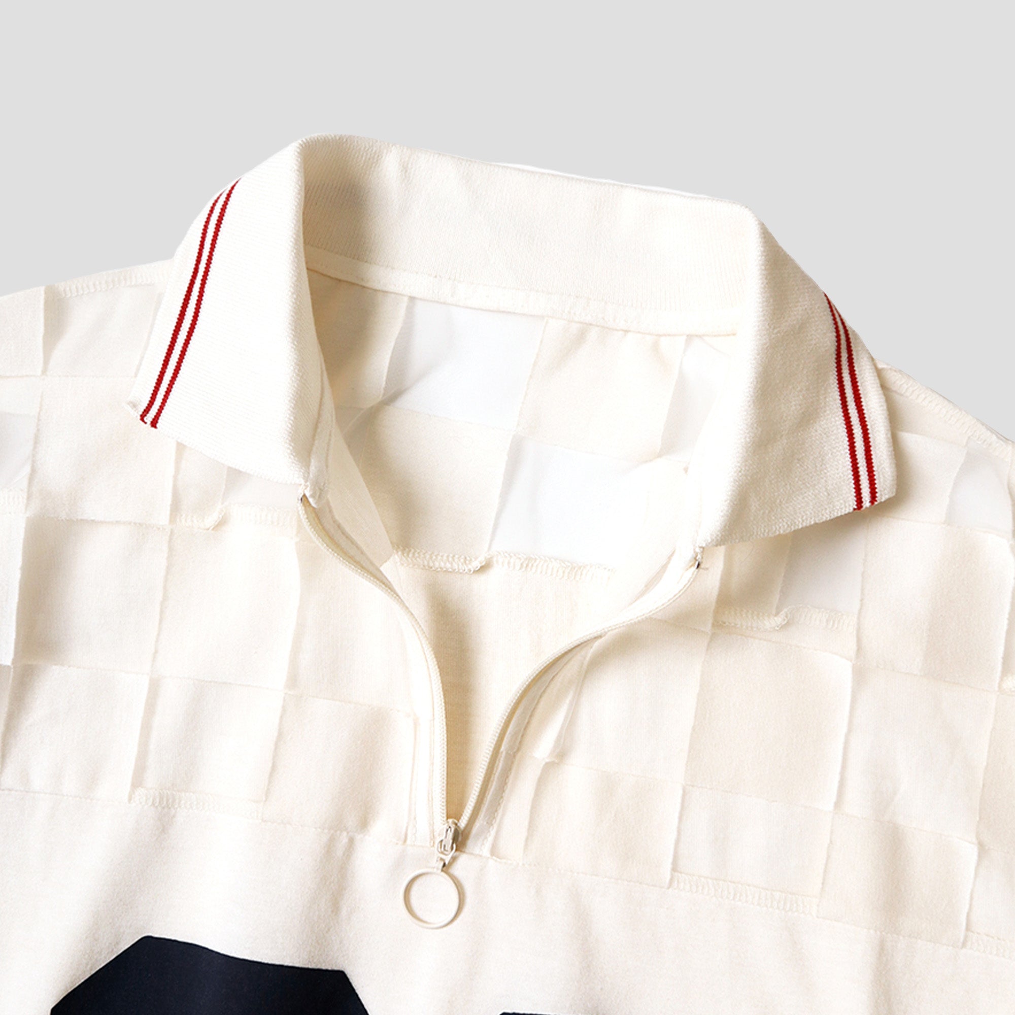 CHECKER SEE-THROUGH POLO SHIRTS