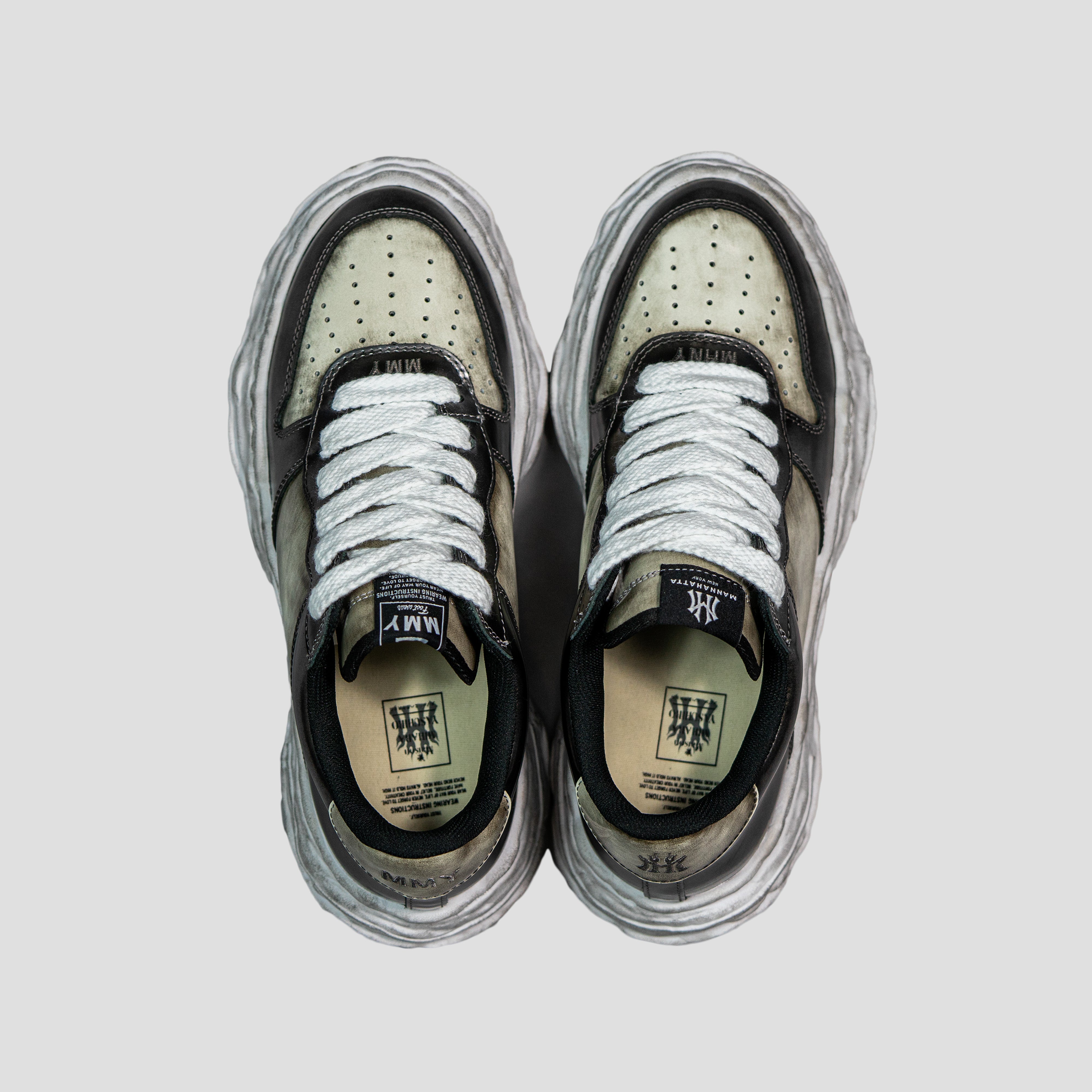 MANNAHATTA NYC x MAISON MIHARA YASUHIRO - WAYNE OG SOLE PATTERN LEATHER SNEAKER