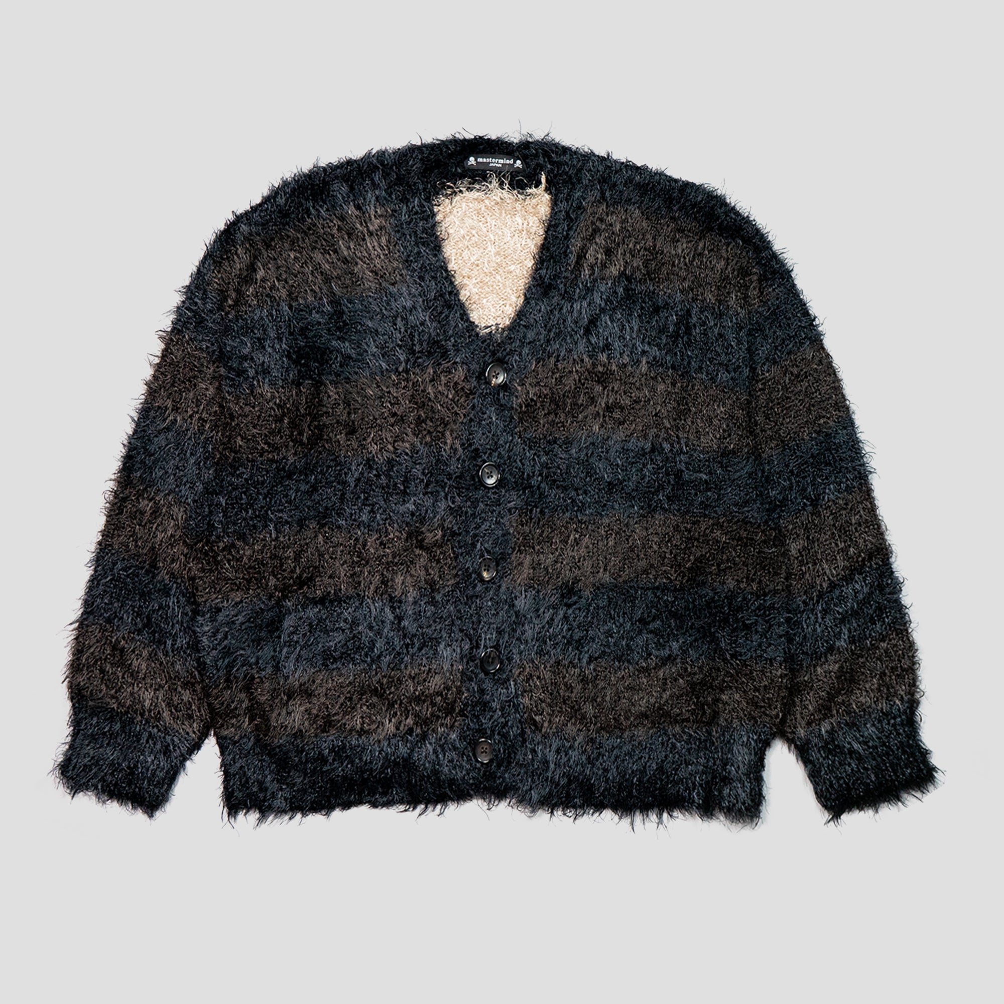 MICROFIBER STRIPED CARDIGAN