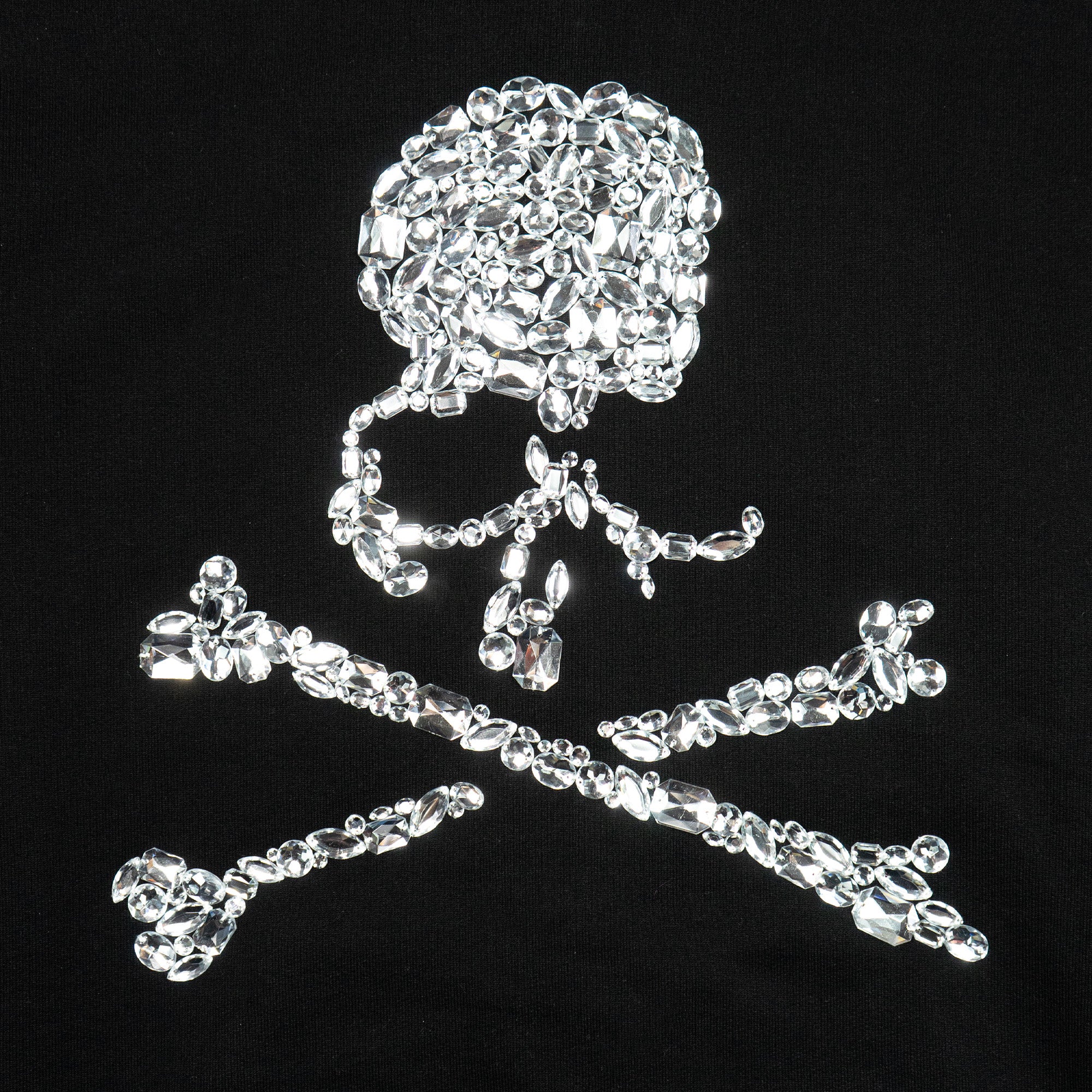 JEWEL SKULL ZIP-UP HOODIE (OVERSIZED)