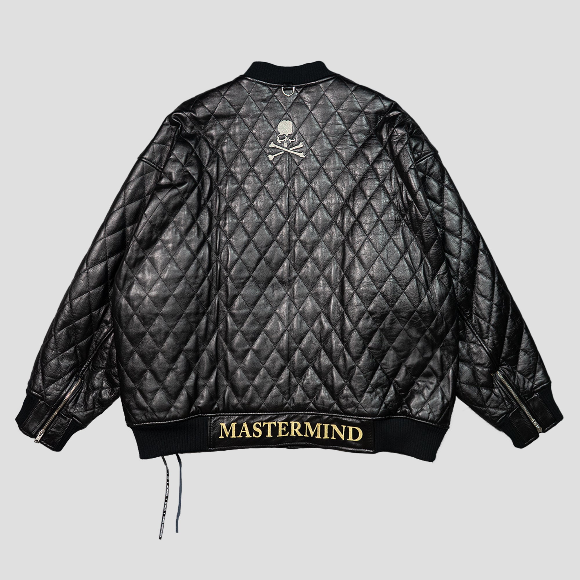 LEATEHER QUILTED VARSITY JACKET