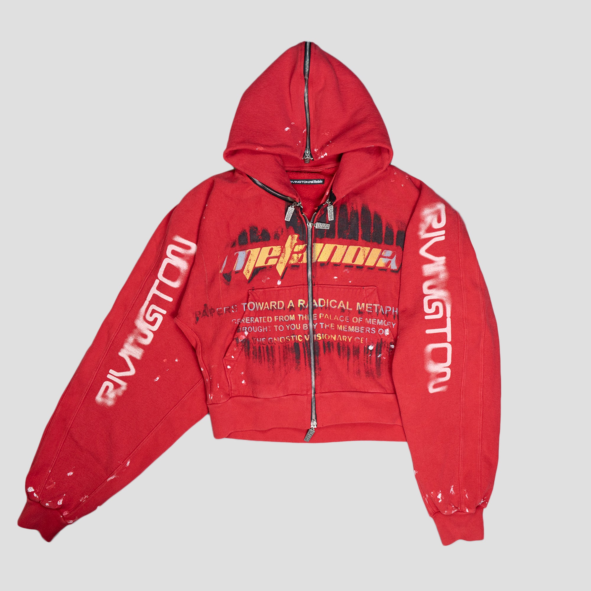 RADICAL PAPER ROSE ZIP HOODIE