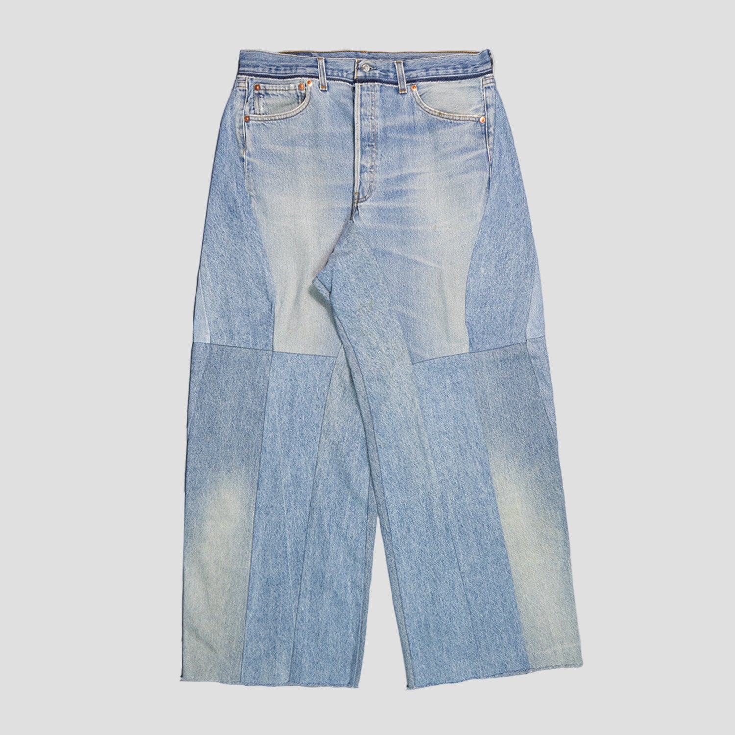 PATCHWORK BAGGY DENIM JEANS (W35/L31)