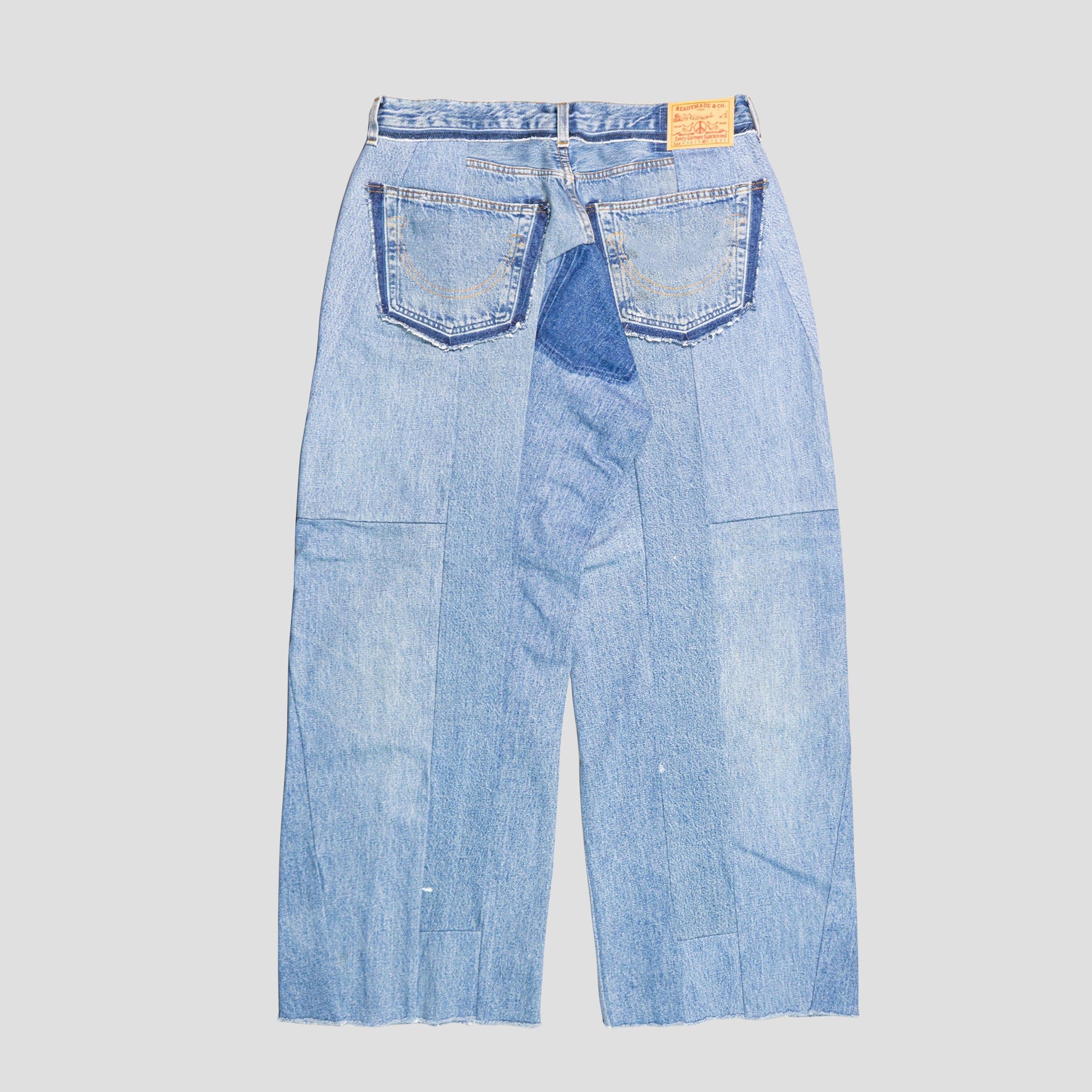 PATCHWORK BAGGY DENIM JEANS (W38/L31)