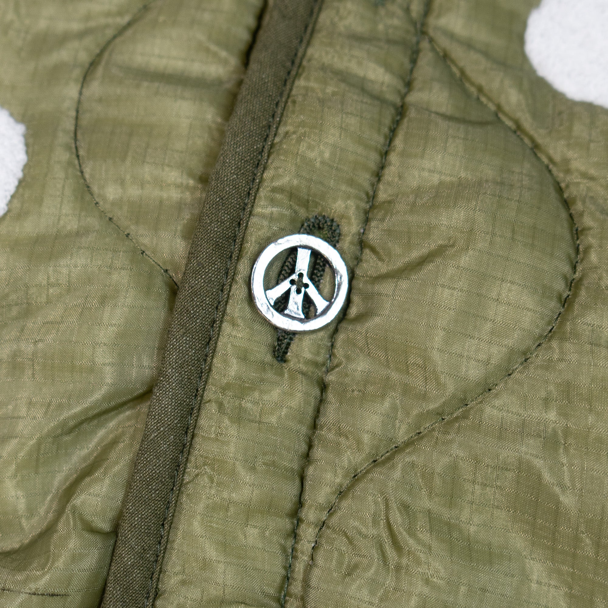 DAISY EMBROIDERY MILITARY JACKET