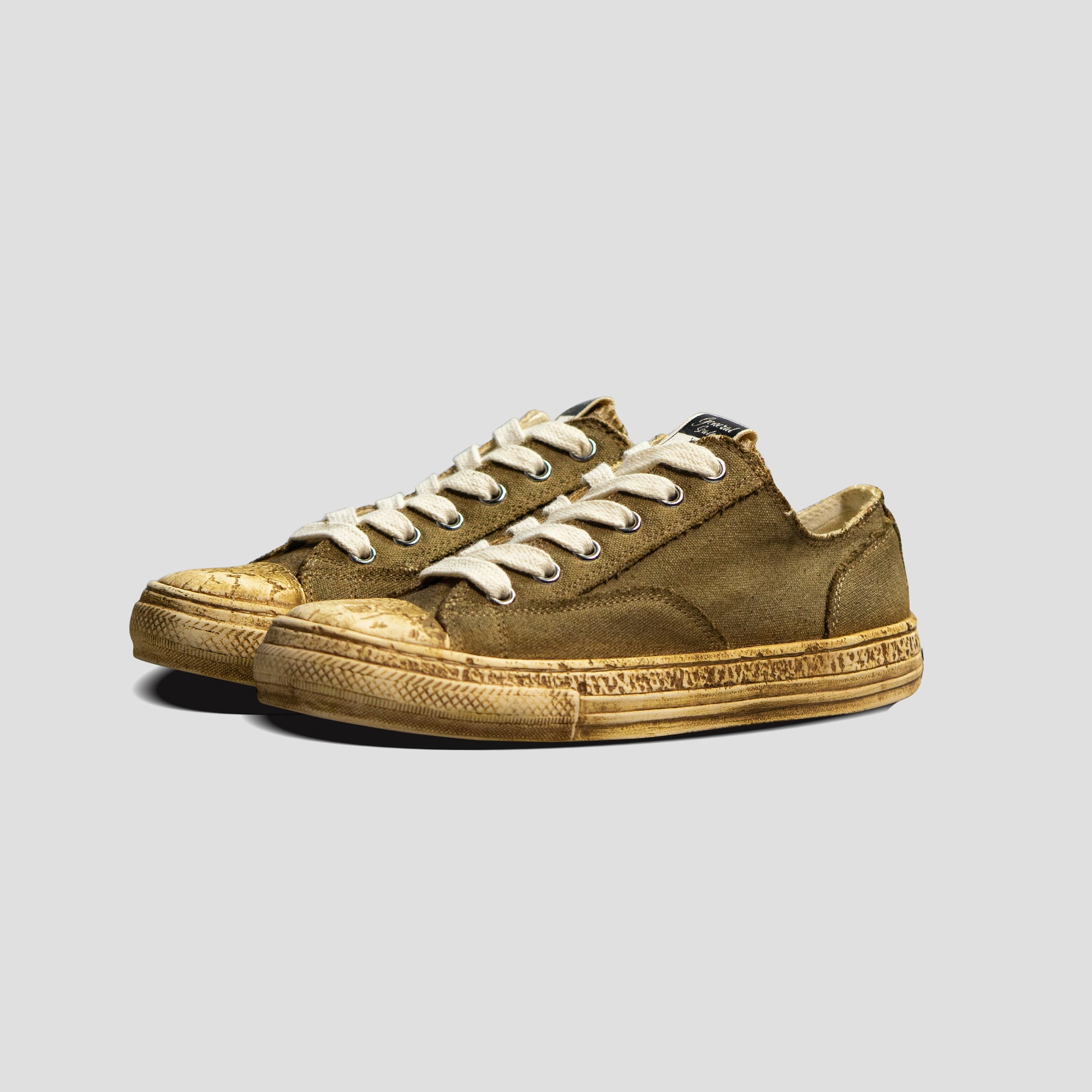 OVER DYED LOW-TOP SNEAKERS