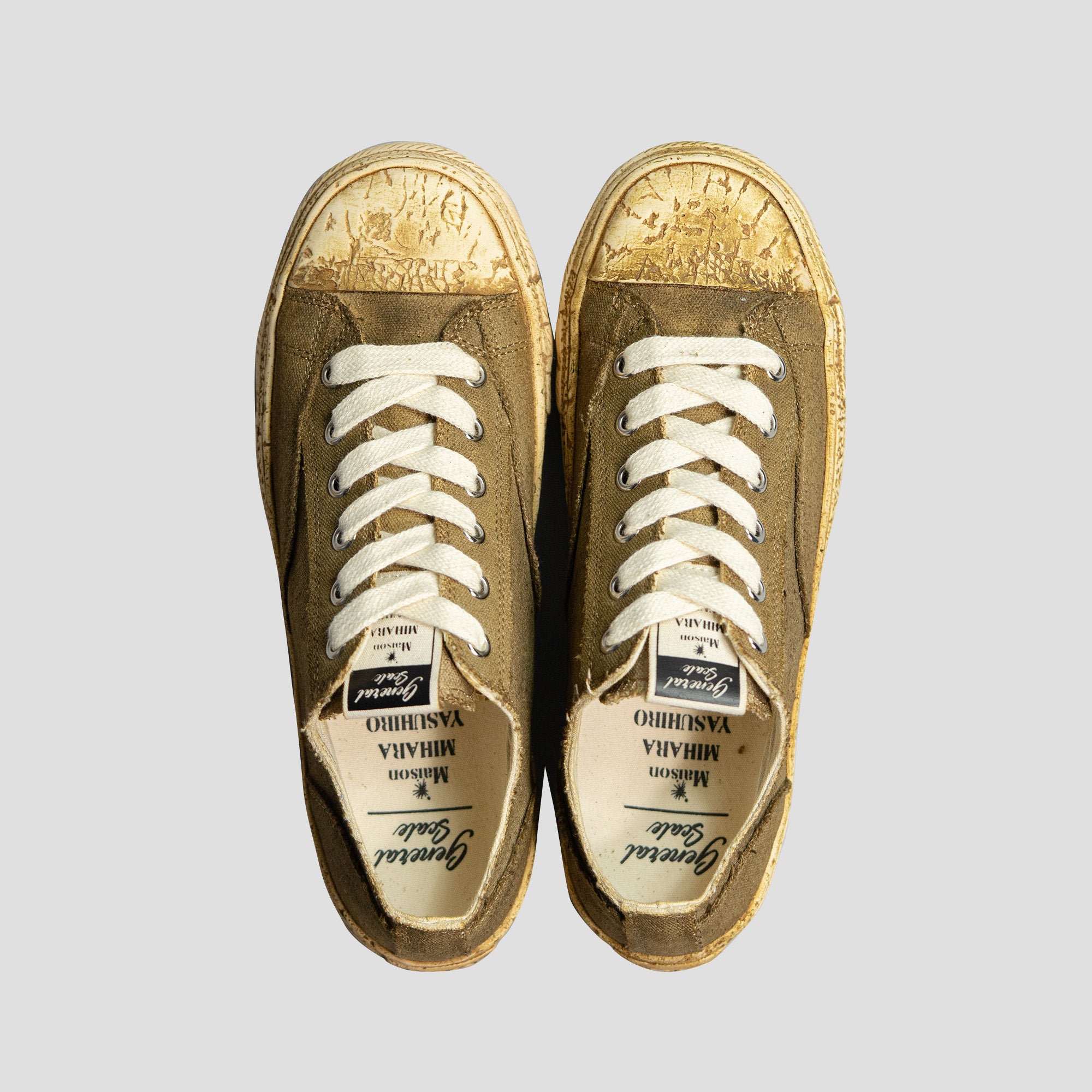 OVER DYED LOW-TOP SNEAKERS