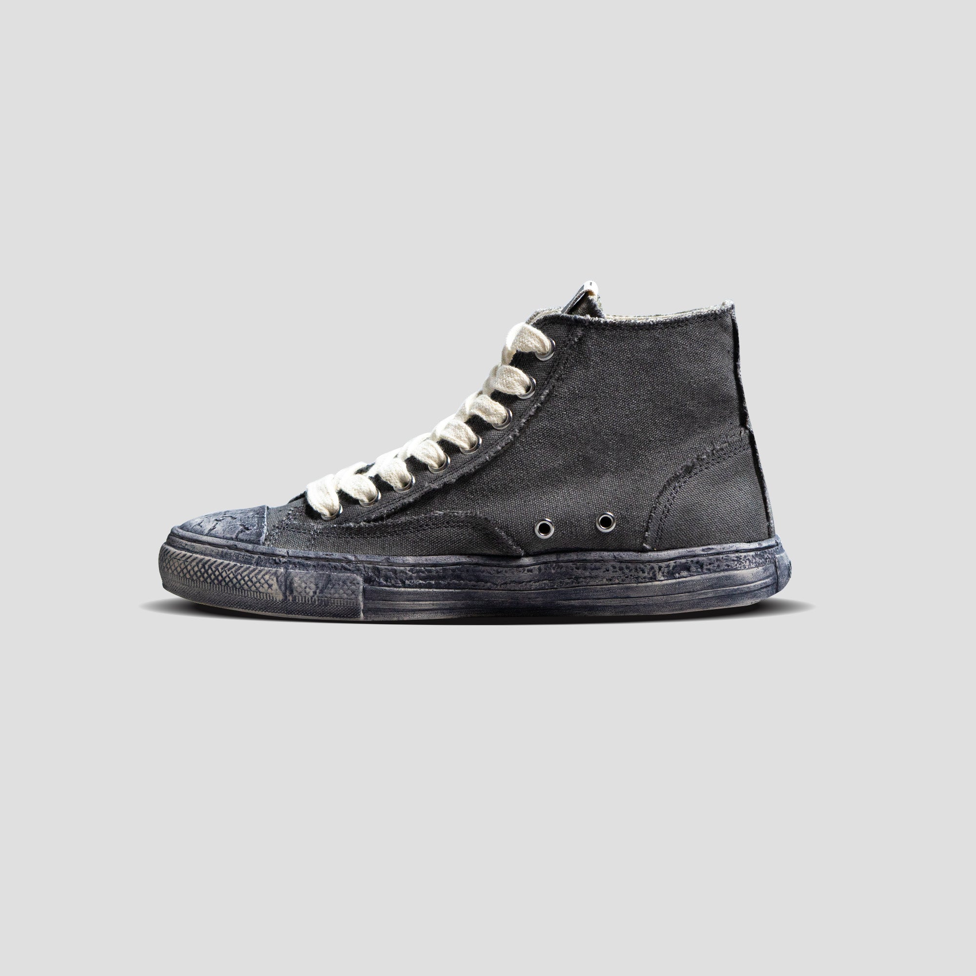 OVER DYED HIGH-TOP SNEAKERS