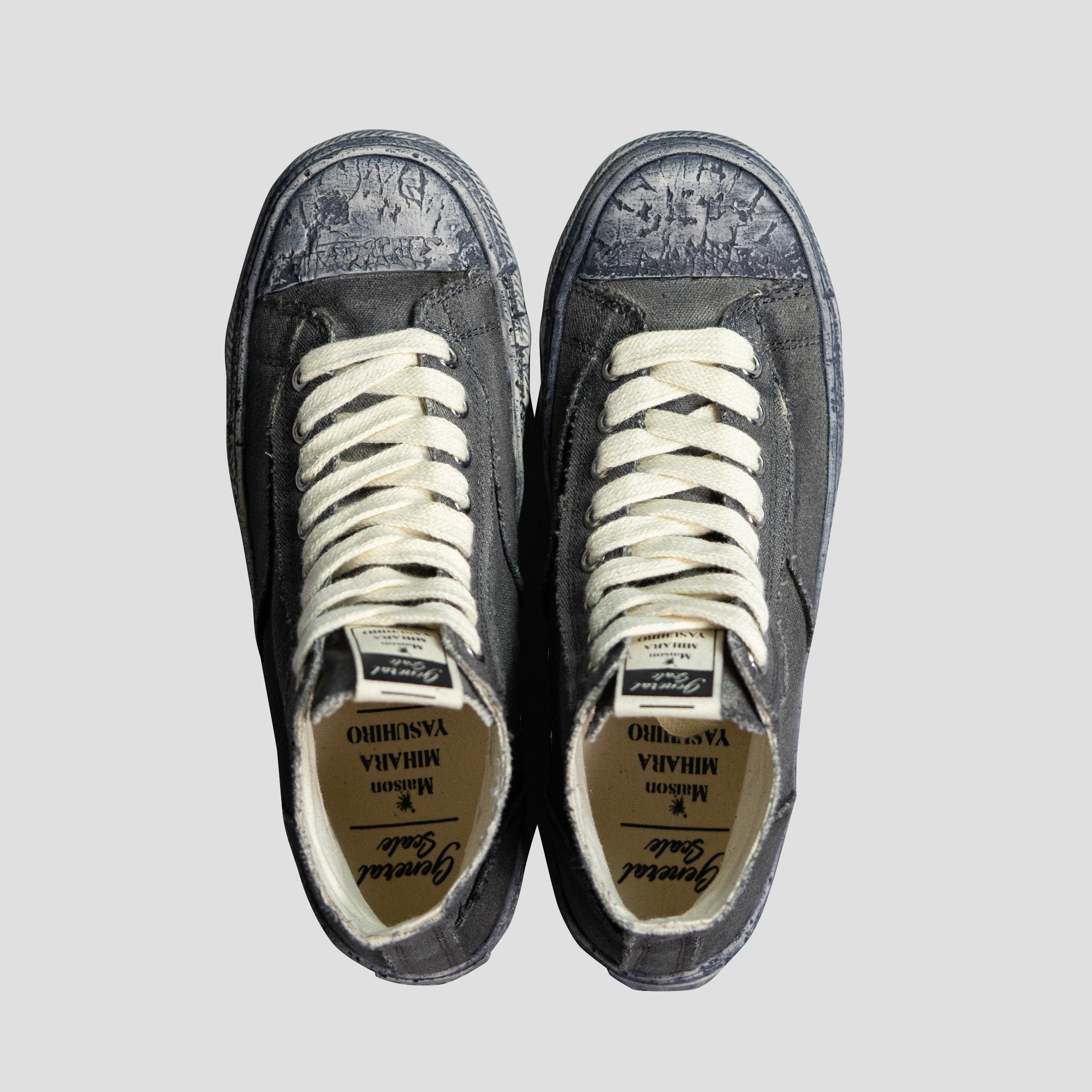 OVER DYED HIGH-TOP SNEAKERS
