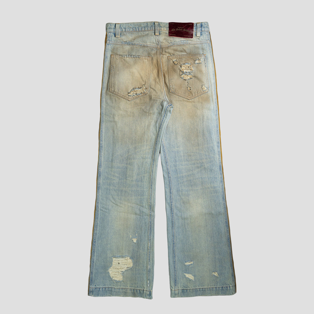 CHOPPER CHAIN DENIM WESTERN PANTS