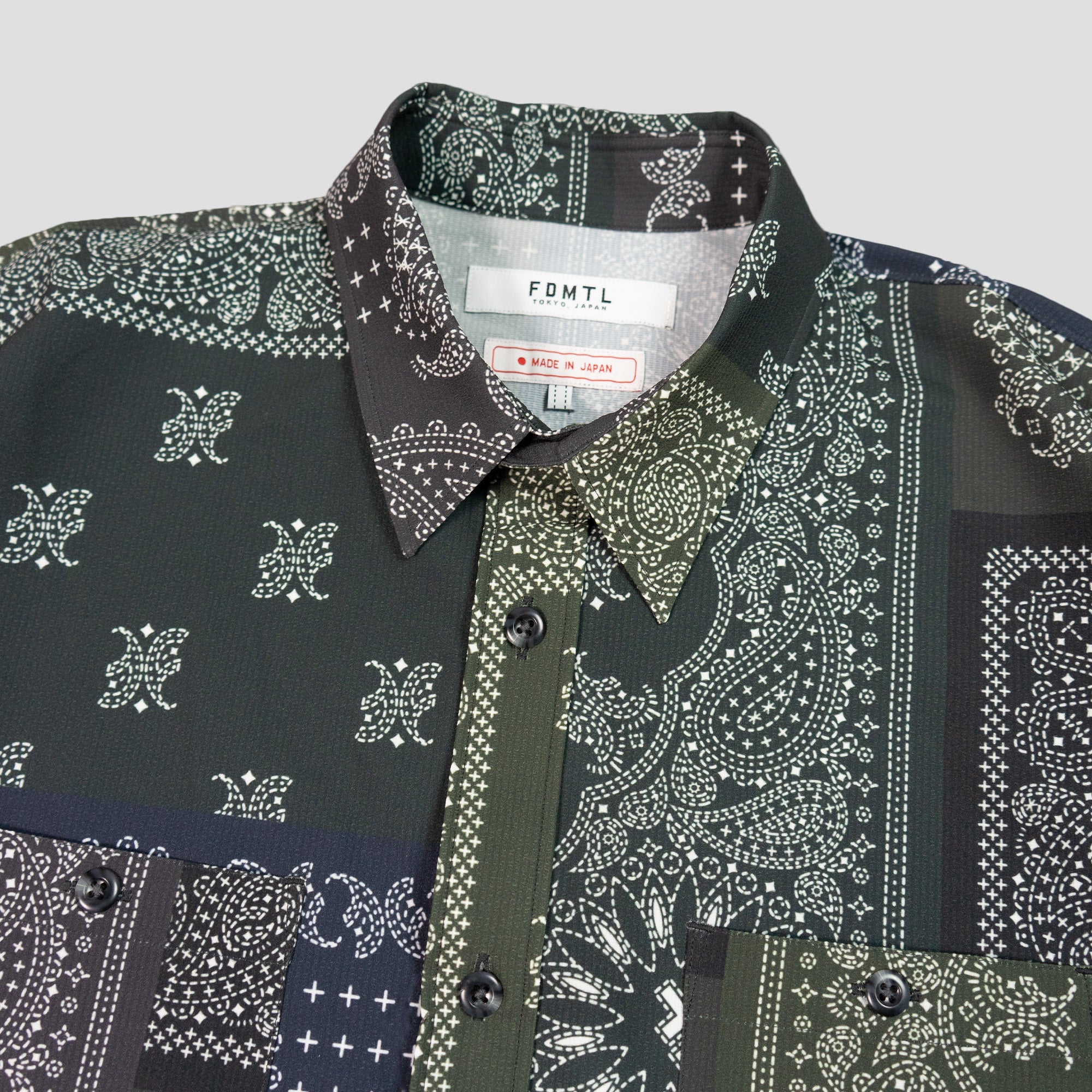 PRINTED PATCHWORK S/S SHIRT