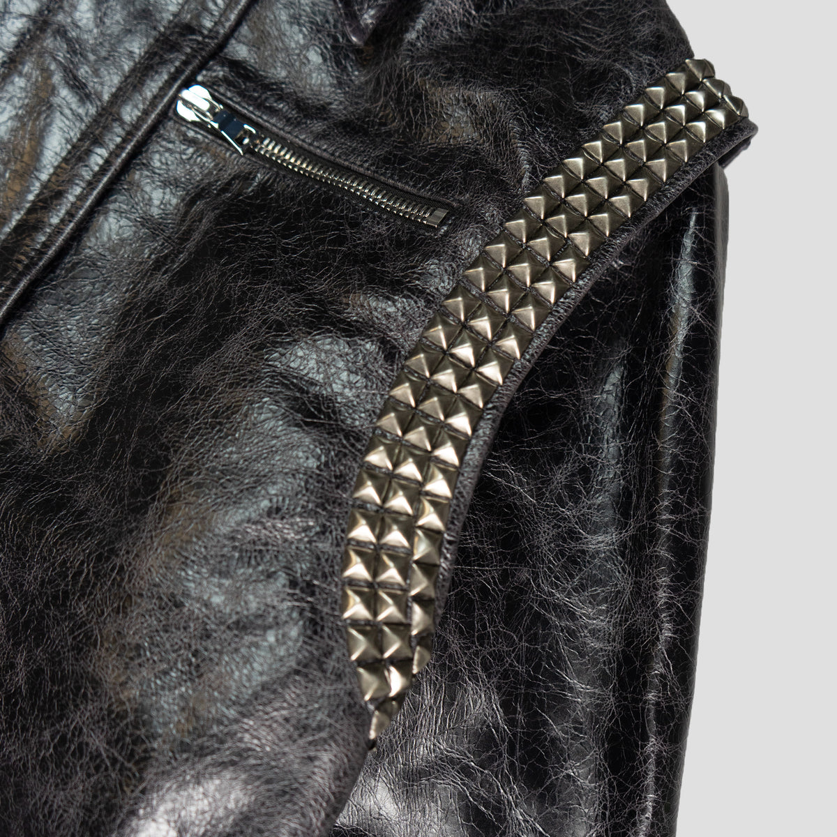 LEATHER CHOPPER JACKET